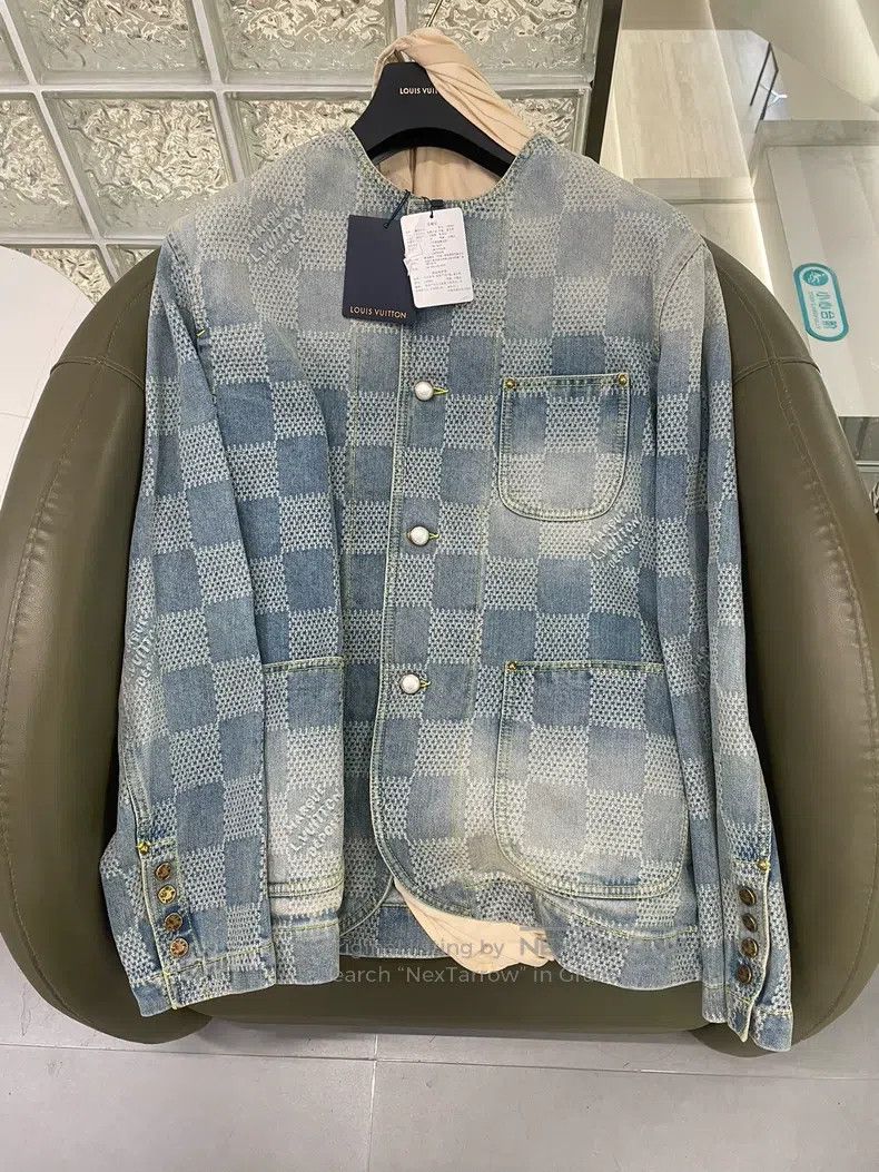 Louis Vuitton Louis Vuitton 24 Fei-Dong Blue Denim Jacket Size US M / EU 48-50 / 2 - 1 Thumbnail