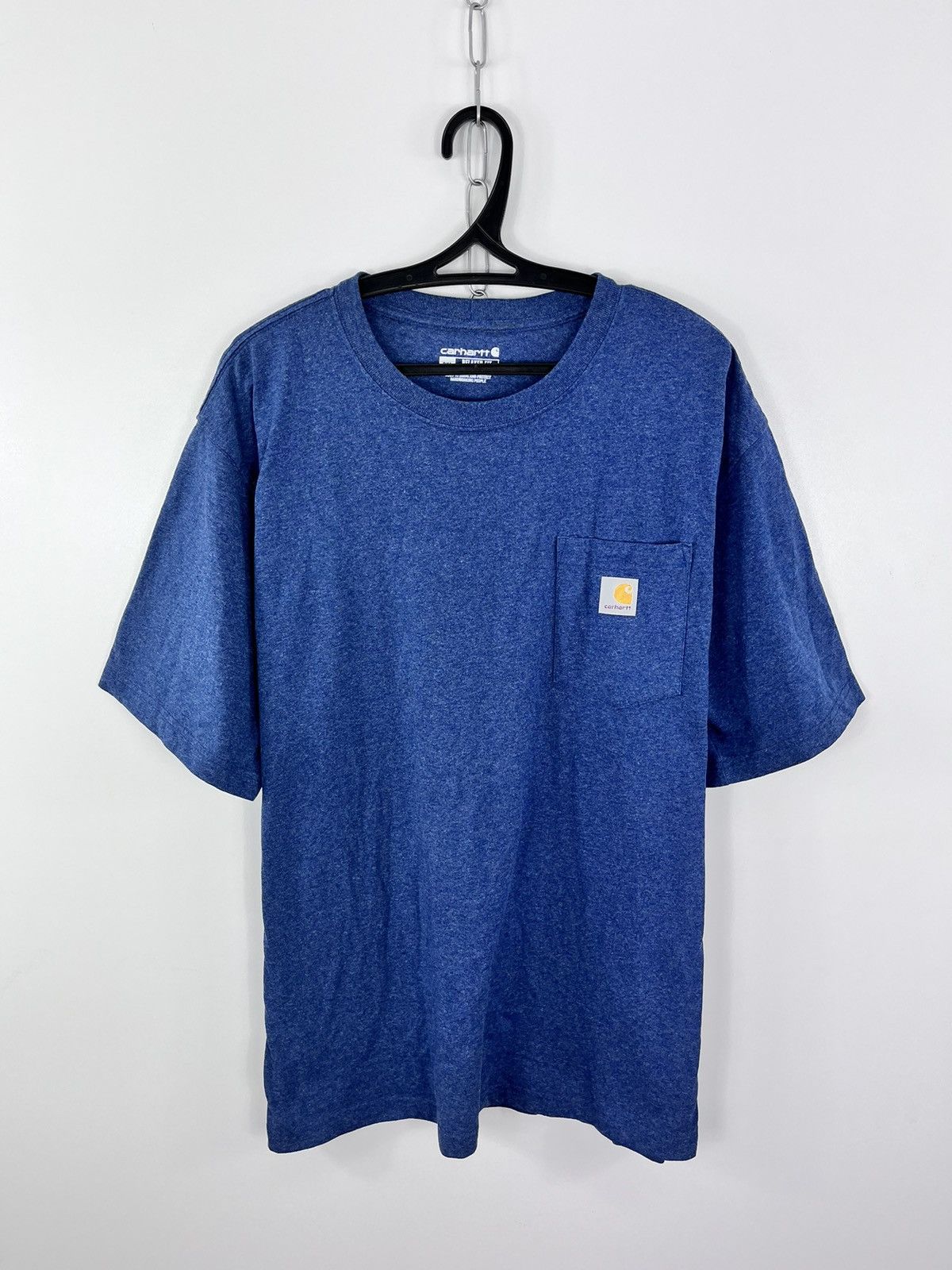 Carhartt Carhartt T-Shirt Logo on Pocket Relaxed Fit Navy Size 2XL Size US XXL / EU 58 / 5 - 1 Thumbnail