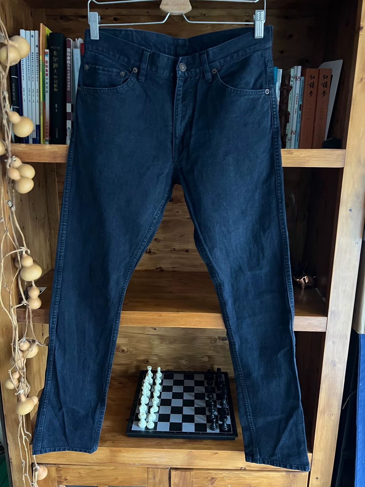 Visvim visvim fluxus navy cotton-linen pants Size US 34 / EU 50 - 1 Thumbnail