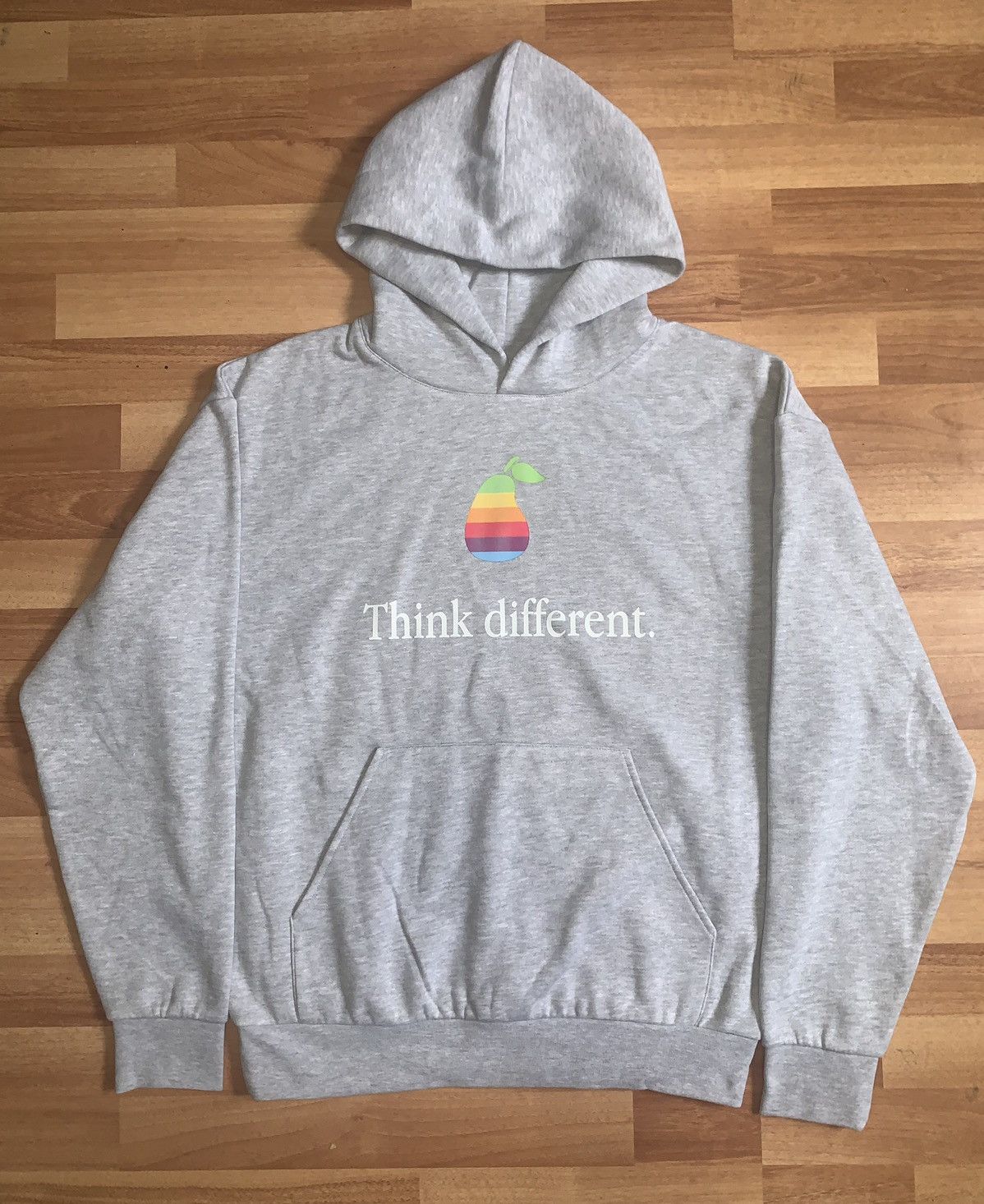 Grey “Think Different” Hoodie