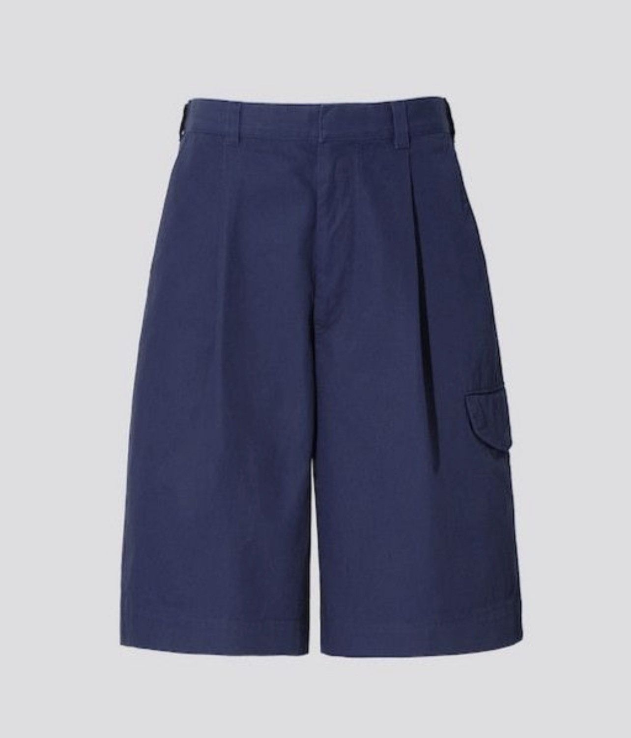 Uniqlo Jil Sander +J Wide Fit Cargo Half Pants in Blue, Men's (Size 34)