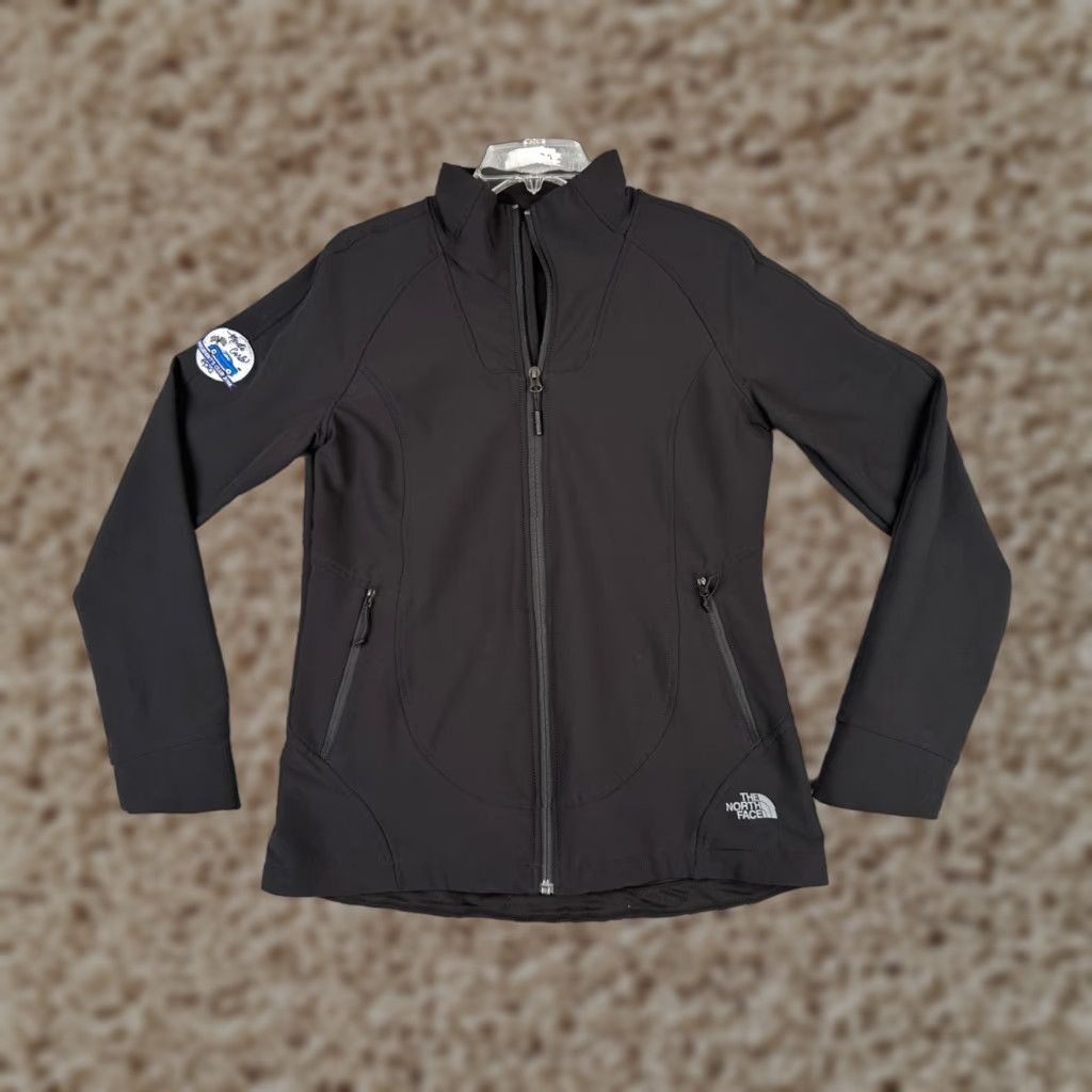 The North Face The North Face Jacket Women Medium Black Polyester Soft Shell Full Zip Mock Neck Size M / US 6-8 / IT 42-44 - 1 Thumbnail
