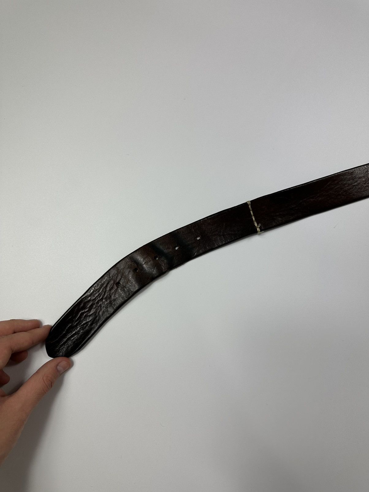 Hugo Boss Vintage Hugo Boss Leather Cow Belt 125 Size Brown Size ONE SIZE - 4 Thumbnail