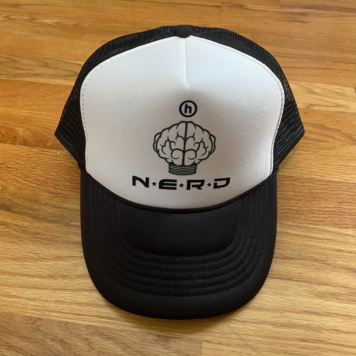 image of Hidden X Nerd Trucker Hat in Black, Men's