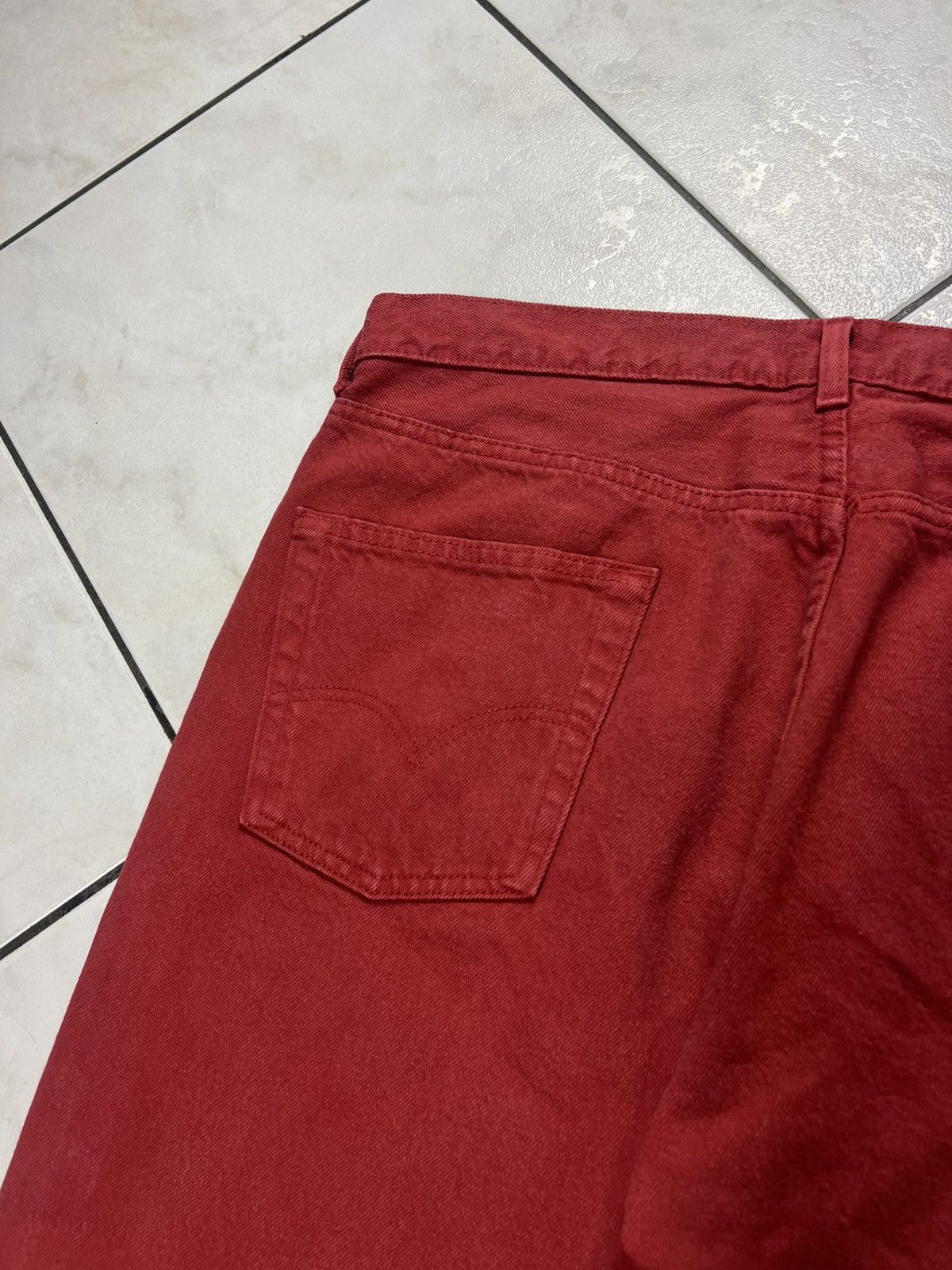 Levi's Vintage 90s Levi’s 501 red denim classic devil jeans pants Size US 38 / EU 54 - 14 Thumbnail