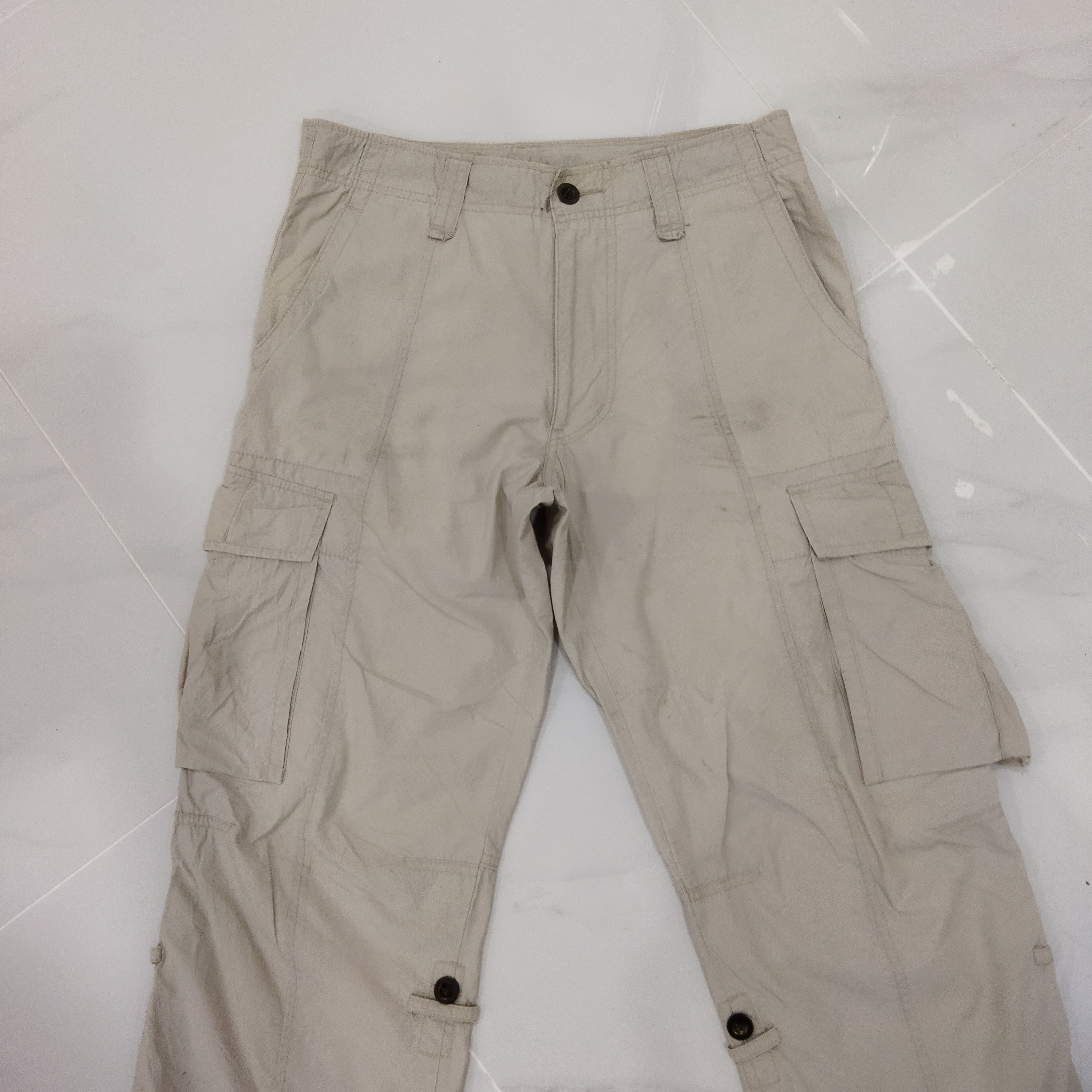 Japanese Brand × Uniqlo UNIQLO FADED WHITE CARGO PANTS Size US 30 / EU 46 - 2 Thumbnail