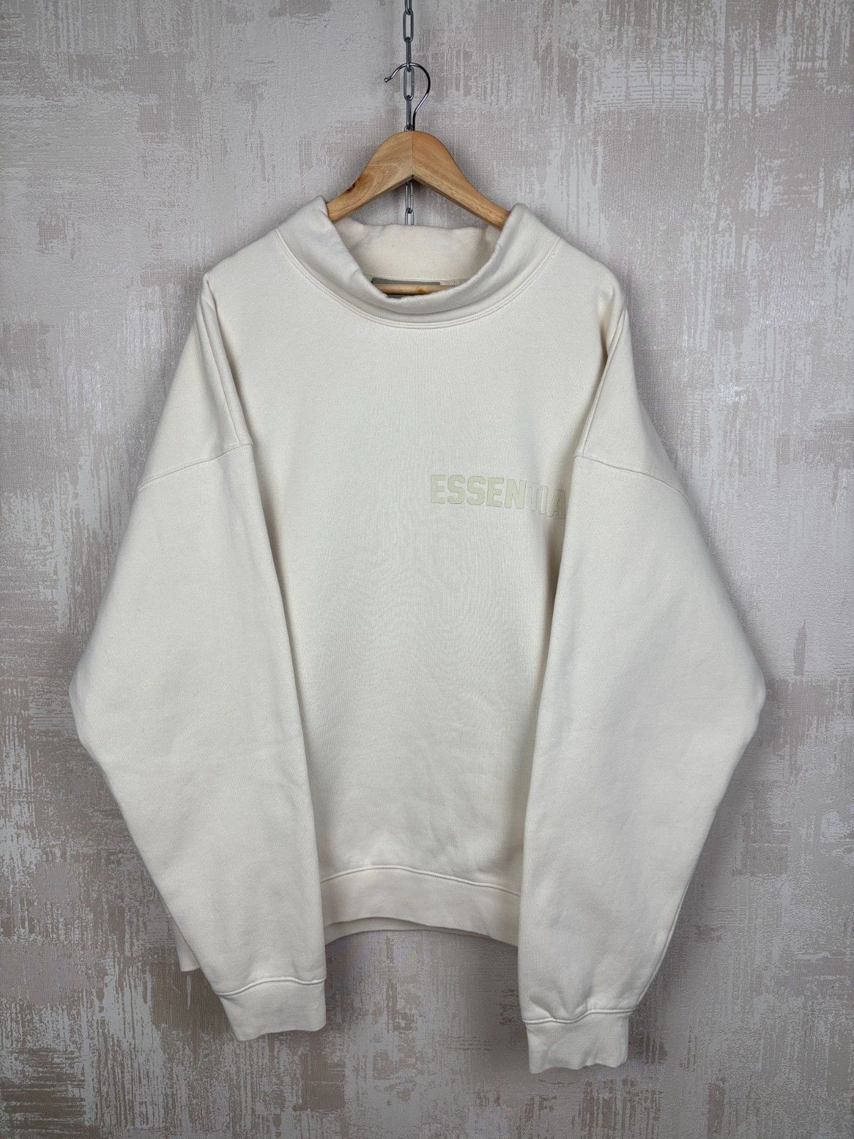 Essentials Essentials Fear of God Turtleneck Sweatshirt Cream Ivory Size US XXL / EU 58 / 5 - 9 Thumbnail