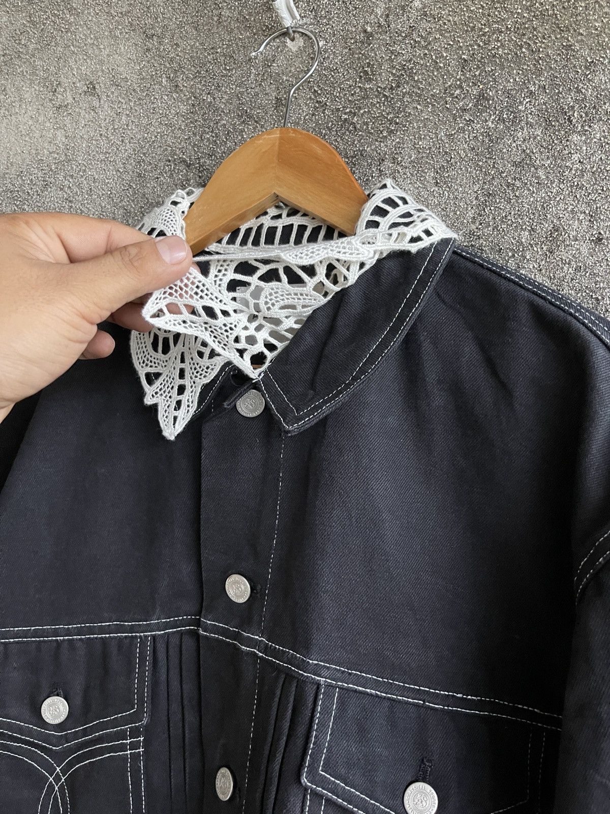 Japanese Brand Rare🔥Designer Atelier Sab Trucker Denim Jacket Size US L / EU 52-54 / 3 - 10 Thumbnail