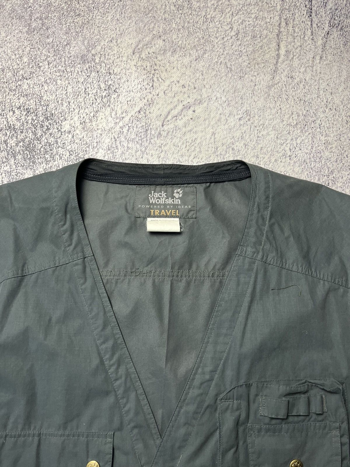 Japanese Brand Vintage Jack Wolfskin Modular tech vest Multi pockets jacket Size US L / EU 52-54 / 3 - 5 Thumbnail