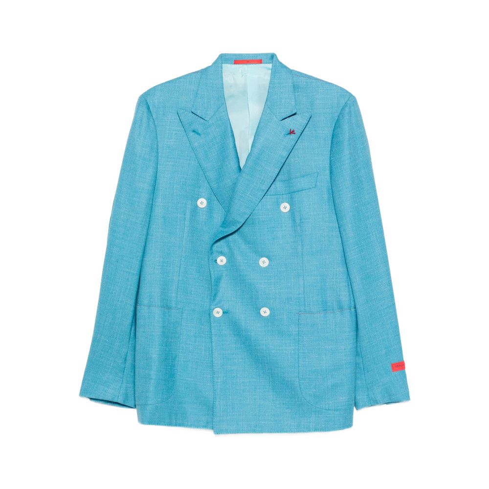 Isaia Isaia BLUE Jackets - Blazers Size US L / EU 52-54 / 3 - 1 Thumbnail
