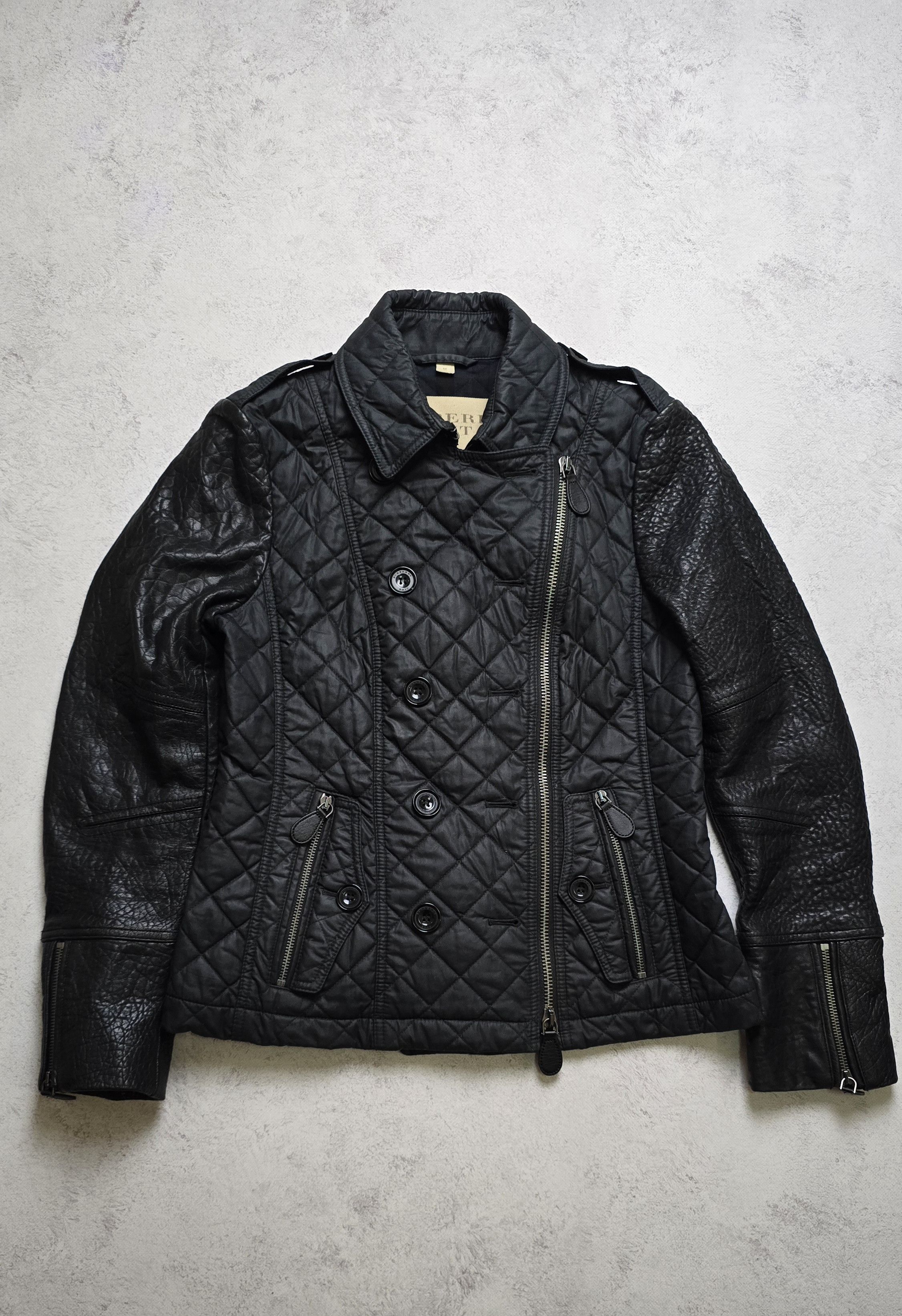Burberry BURBERRY BRIT Quilted Lamb Leather Sleeve Jacket Size M / US 6-8 / IT 42-44 - 1 Thumbnail