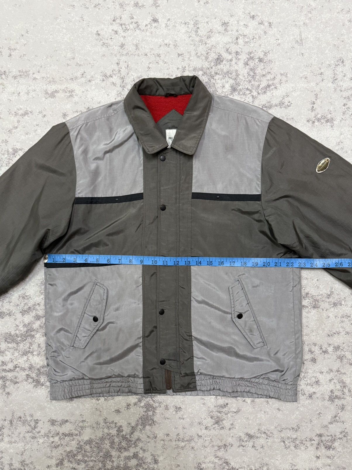 Full Count & Co. Full count by Mar-Medi grey and silver paneled nylon jacket Size US M / EU 48-50 / 2 - 17 Thumbnail