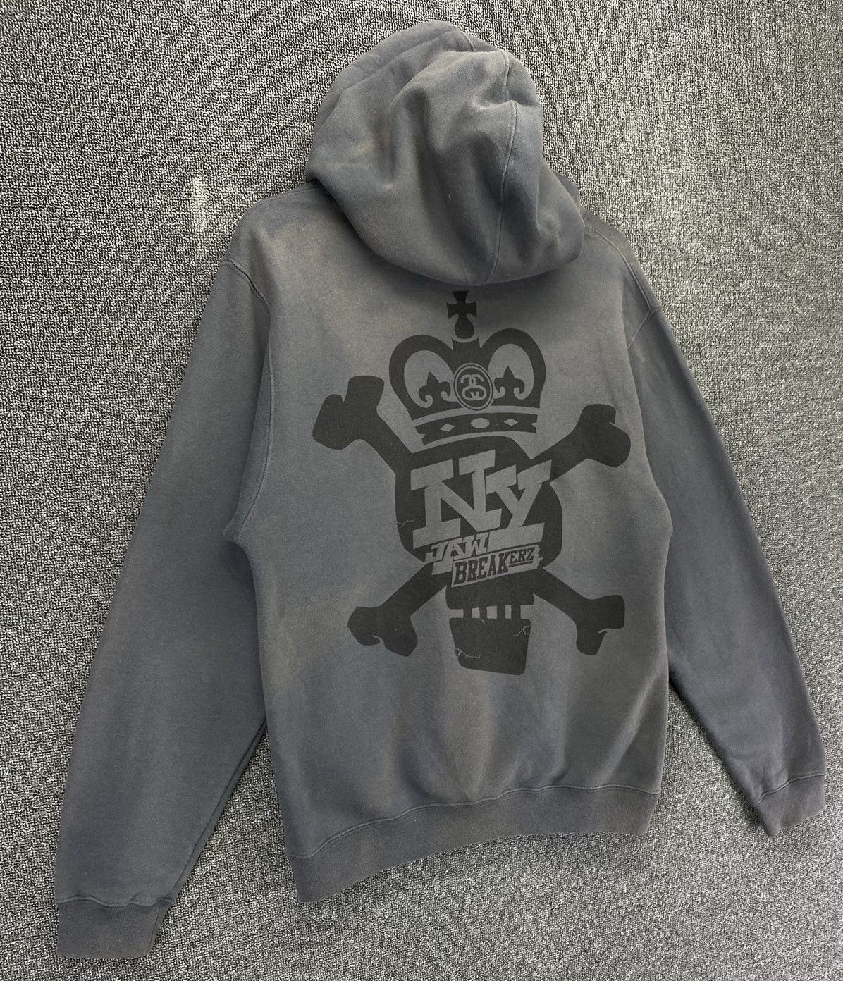 Stussy Vintage Stussy NY Jaw Breakerz Hoodie Sweatshirt Size US S / EU 44-46 / 1 - 2 Thumbnail