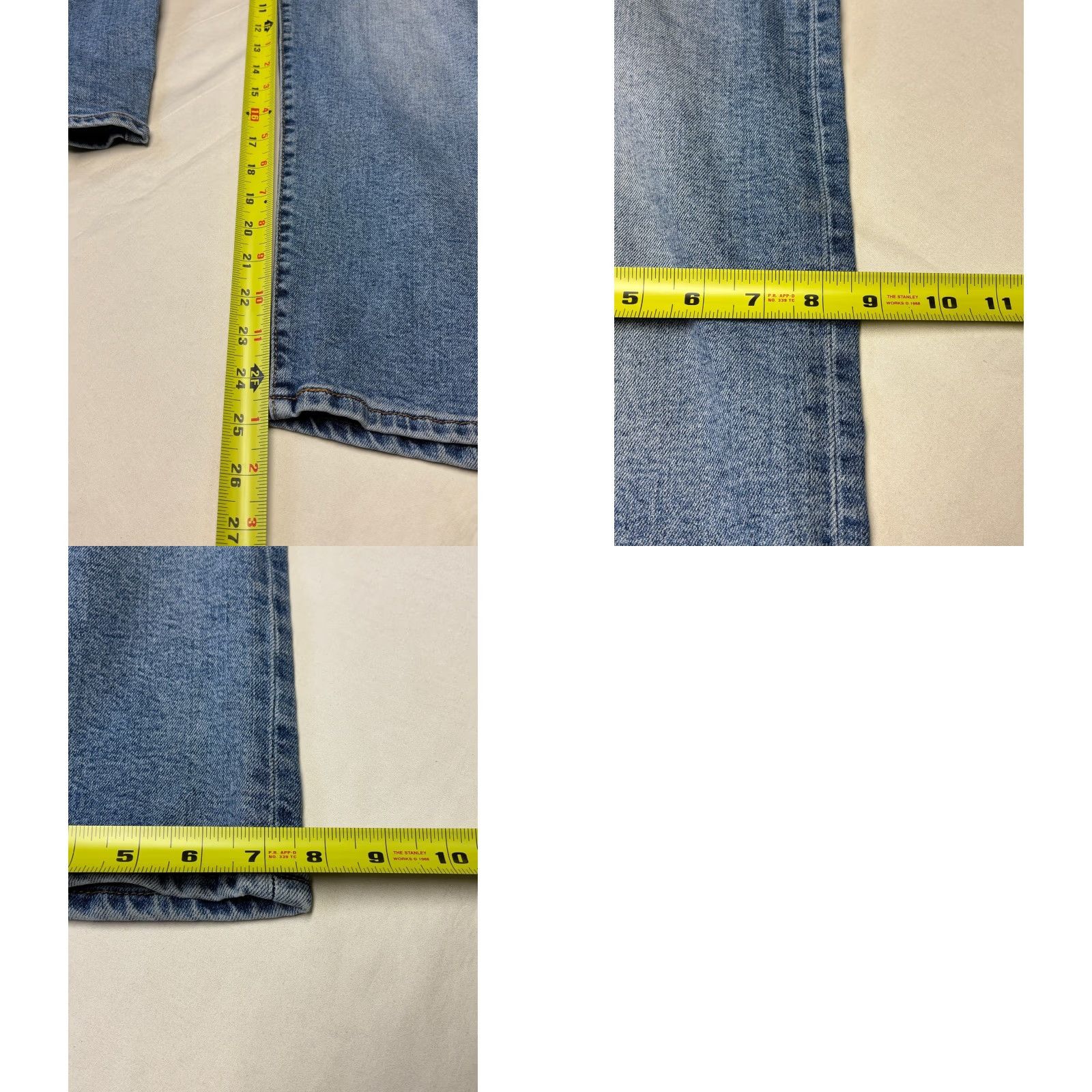 Levi's Levi's Ribcage Straight Ankle Jeans Womens 29X25 Blue High Rise Button Fly Denim Size 29" - 9 Thumbnail