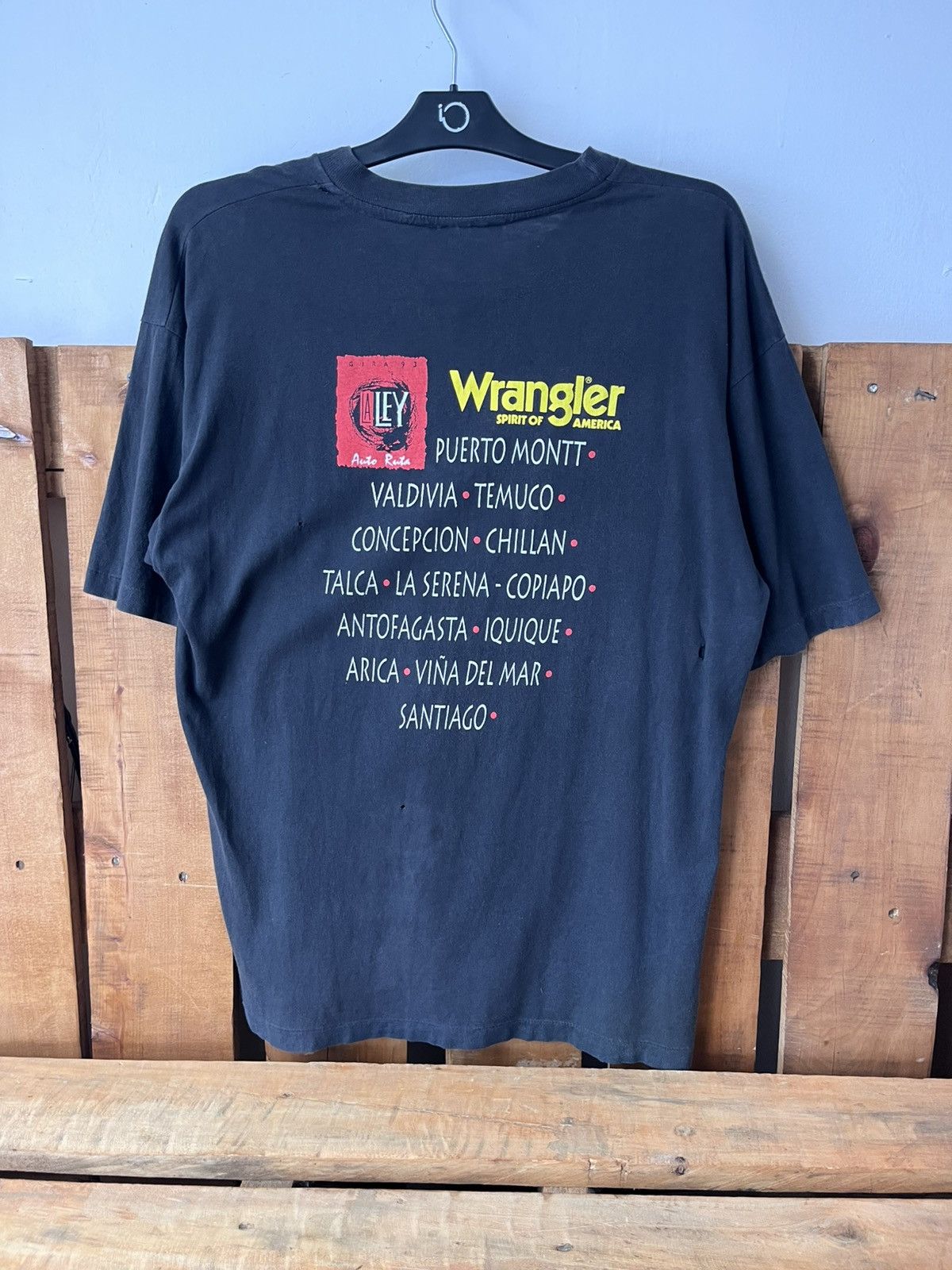 Wrangler Vintage 1993 La Ley autoruta tour band t shirt Size US M / EU 48-50 / 2 - 2 Thumbnail