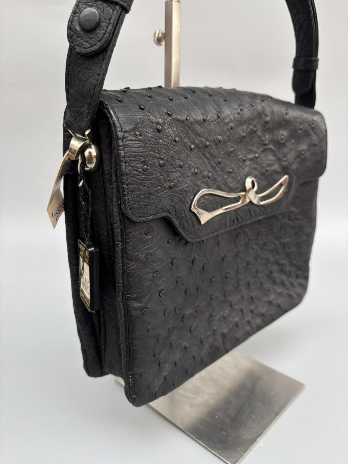 Vintage API Hand made in Italy Real ostrich shoulder bag Size ONE SIZE - 4 Thumbnail
