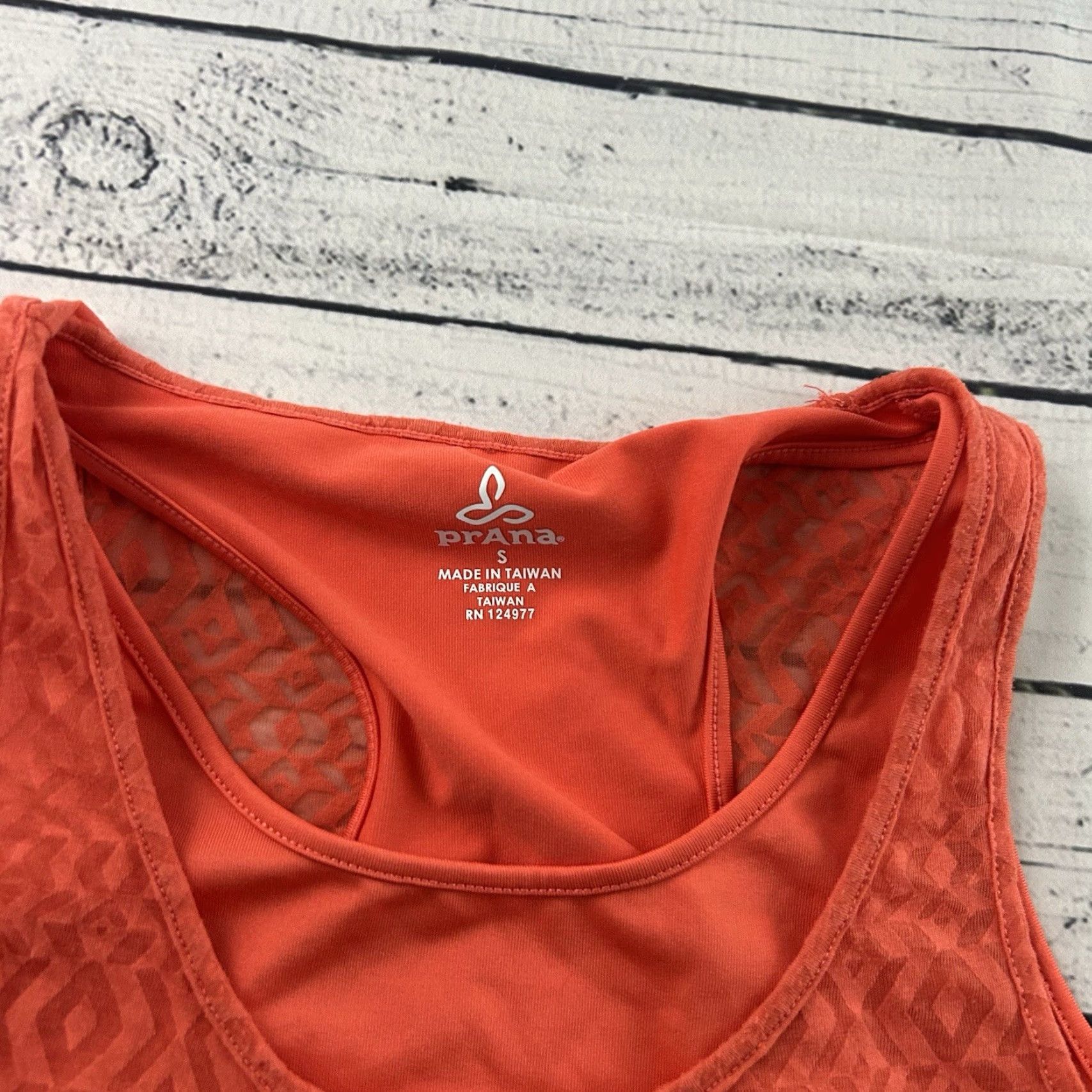 Prana prAna Sleeveless Mika Tank Top Women's S Peach Orange Tank Sleeveless Activewear Womens 90s? Size S / US 4 / IT 40 - 2 Thumbnail