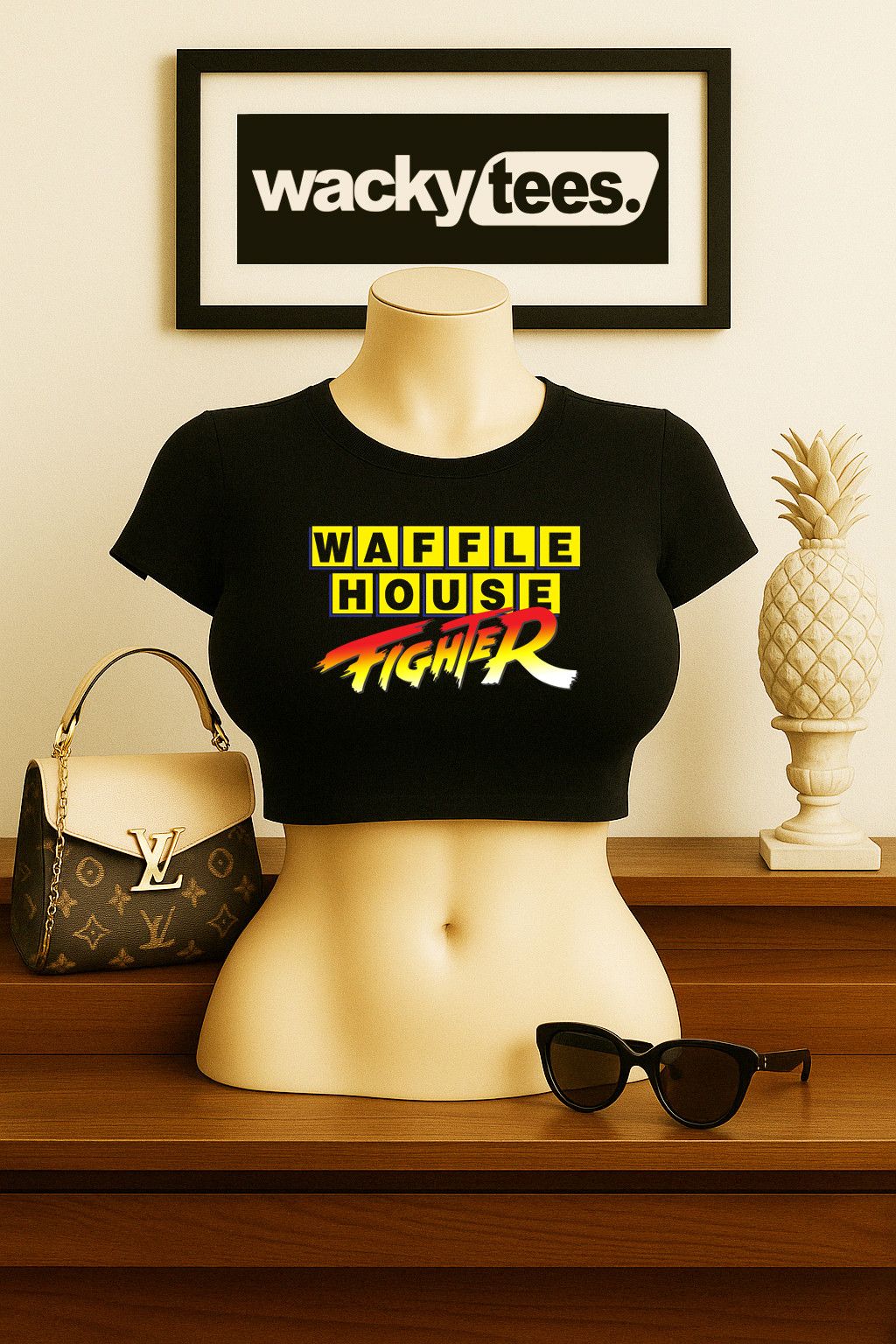 Other Waffle House Fighter Funny Fight Crew Graphic Tee Shirt Size US S / EU 44-46 / 1 - 6 Thumbnail