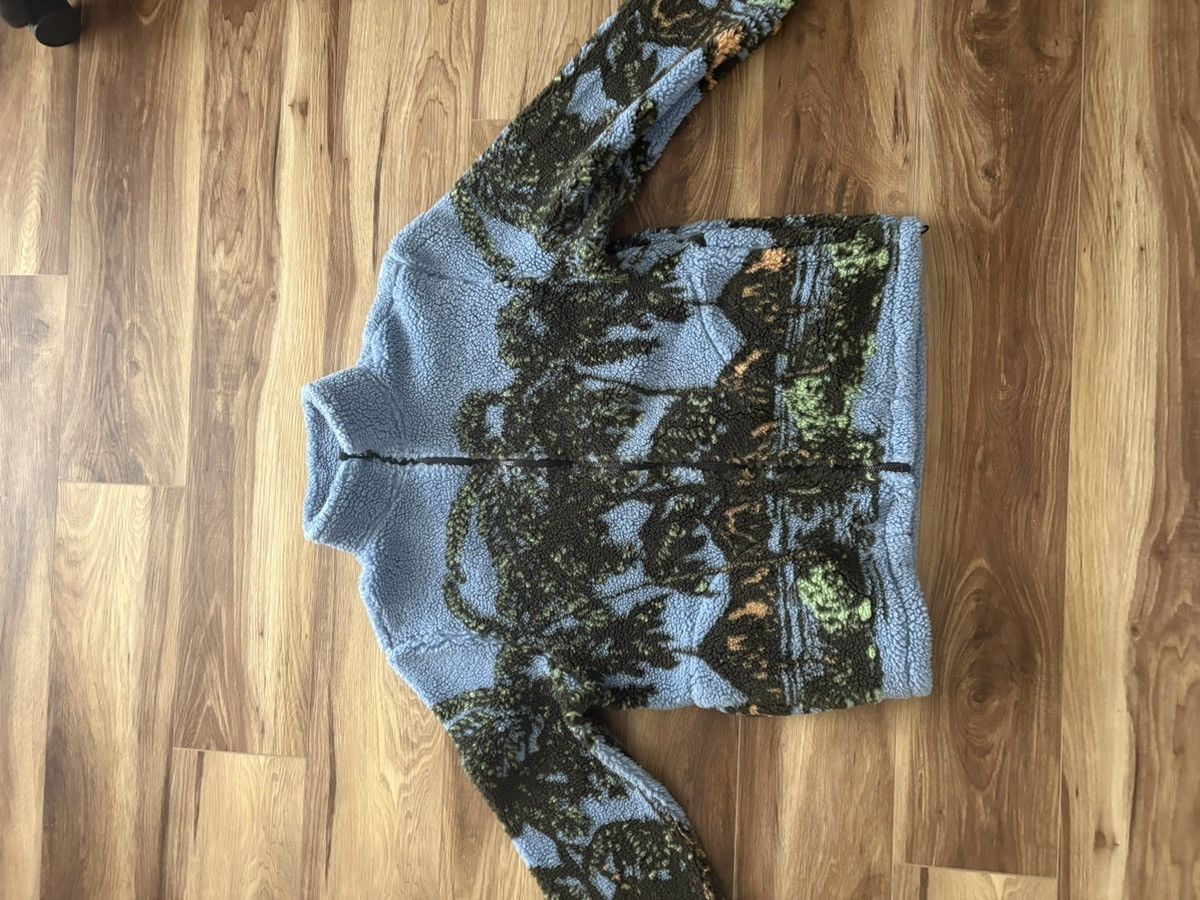 Stussy Hawaiian Jacquard Mock Neck Full Zip Fleece