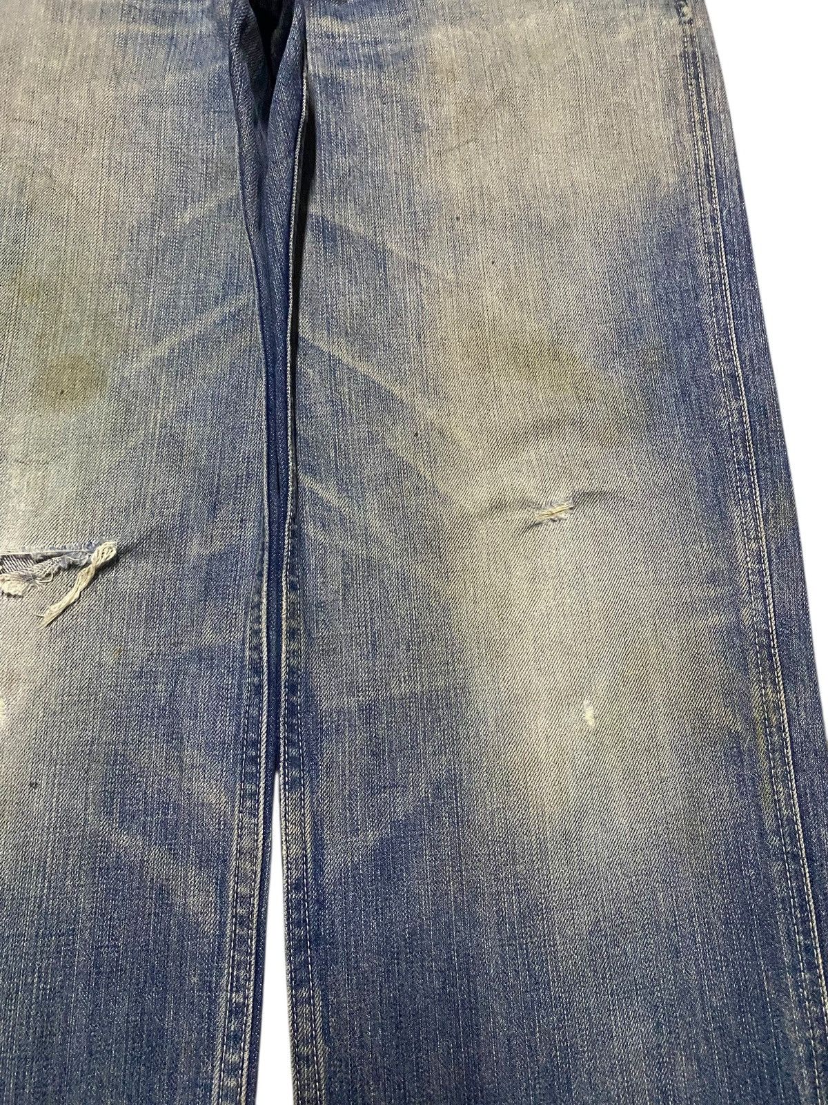 Junya Watanabe × Lacoste Vintage Lacoste Japan Faded Wash Distressed Baggy Jeans Size US 31 - 8 Thumbnail