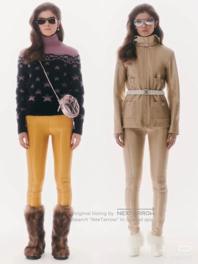 Chanel Chanel Ski Series Champagne Gold Diamond Button Jacket Size XS / US 0-2 / IT 36-38 - 7 Thumbnail