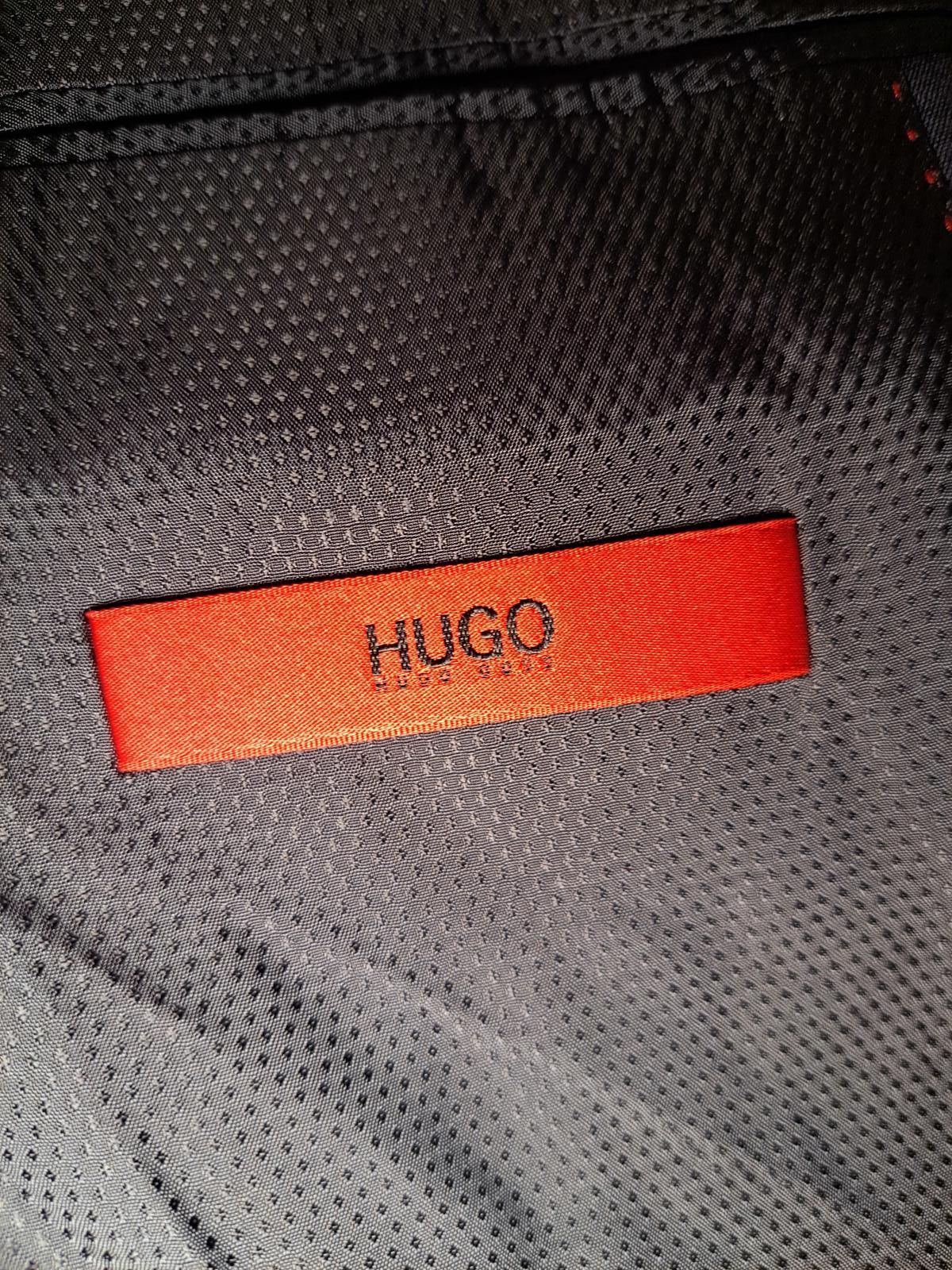 Hugo Boss Hugo Boss Marlane Biella Sport Coat Mens 40S Navy Blue Wool Size 40S - 3 Thumbnail