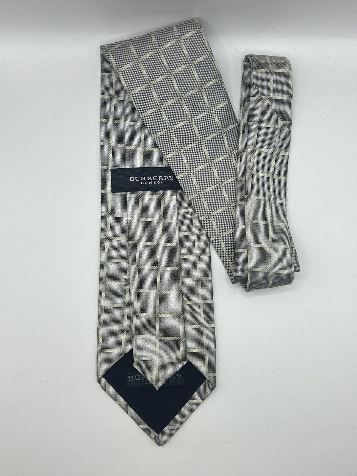 Burberry Burberry Square Pattern Silk Tie Size ONE SIZE - 1 Thumbnail