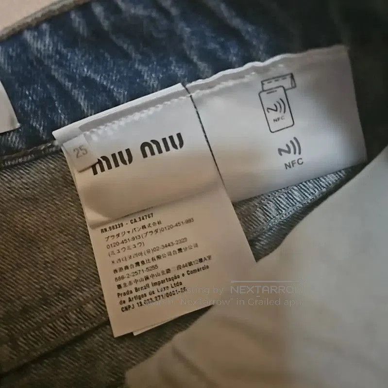 Miu Miu Miu Miu Blue Cotton Women's Shorts . Size 23" - 4 Thumbnail