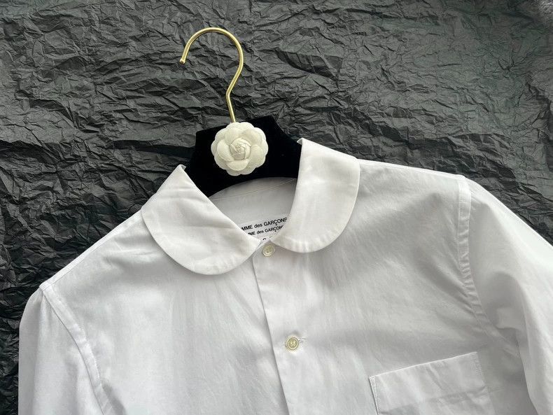 Comme des Garcons White Long Sleeve Layered Tail Shirt-2506 Size US S / EU 44-46 / 1 - 3 Thumbnail