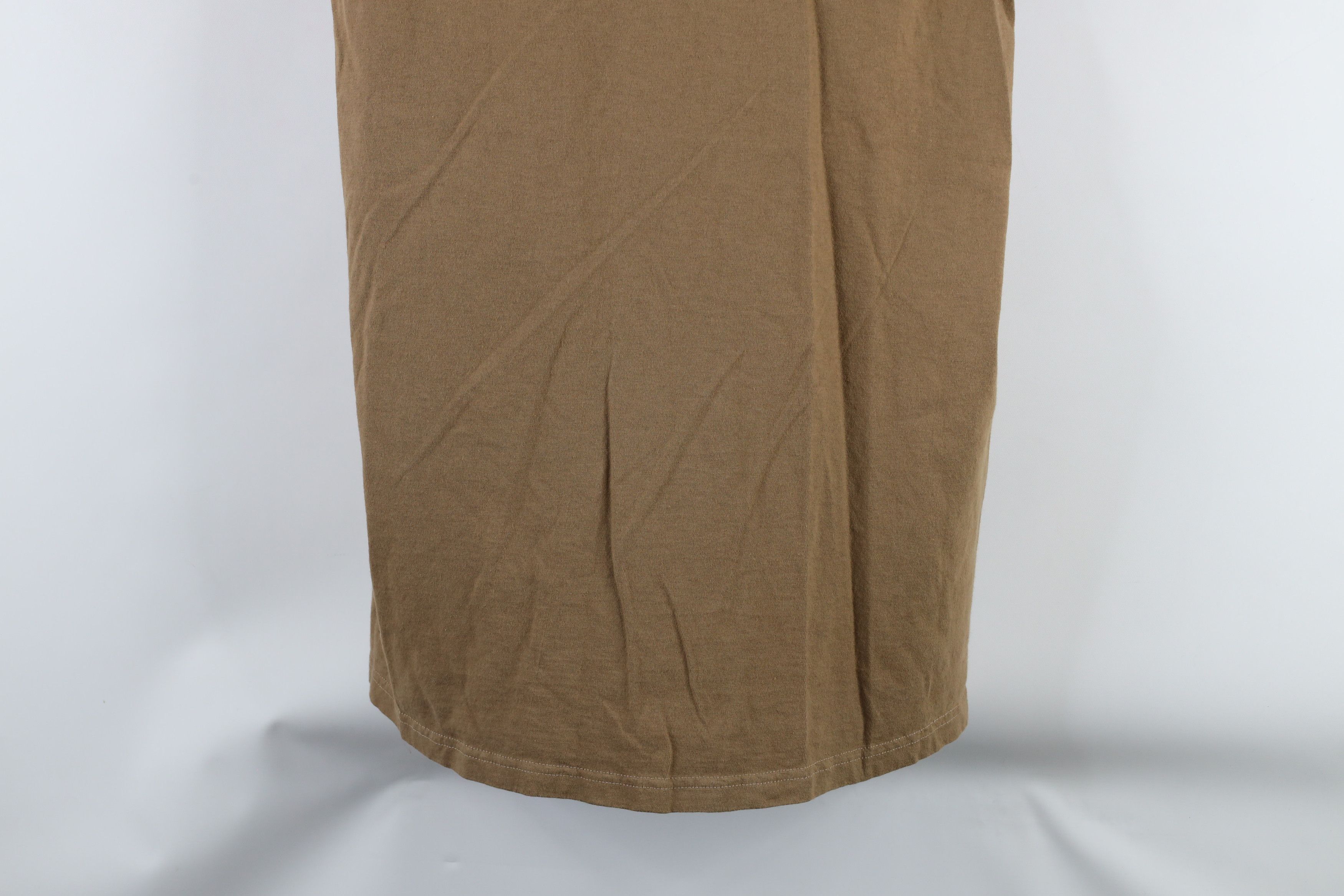 Vintage Vintage 90s Streetwear Faded Blank Cotton T-Shirt Brown USA Size US L / EU 52-54 / 3 - 3 Thumbnail