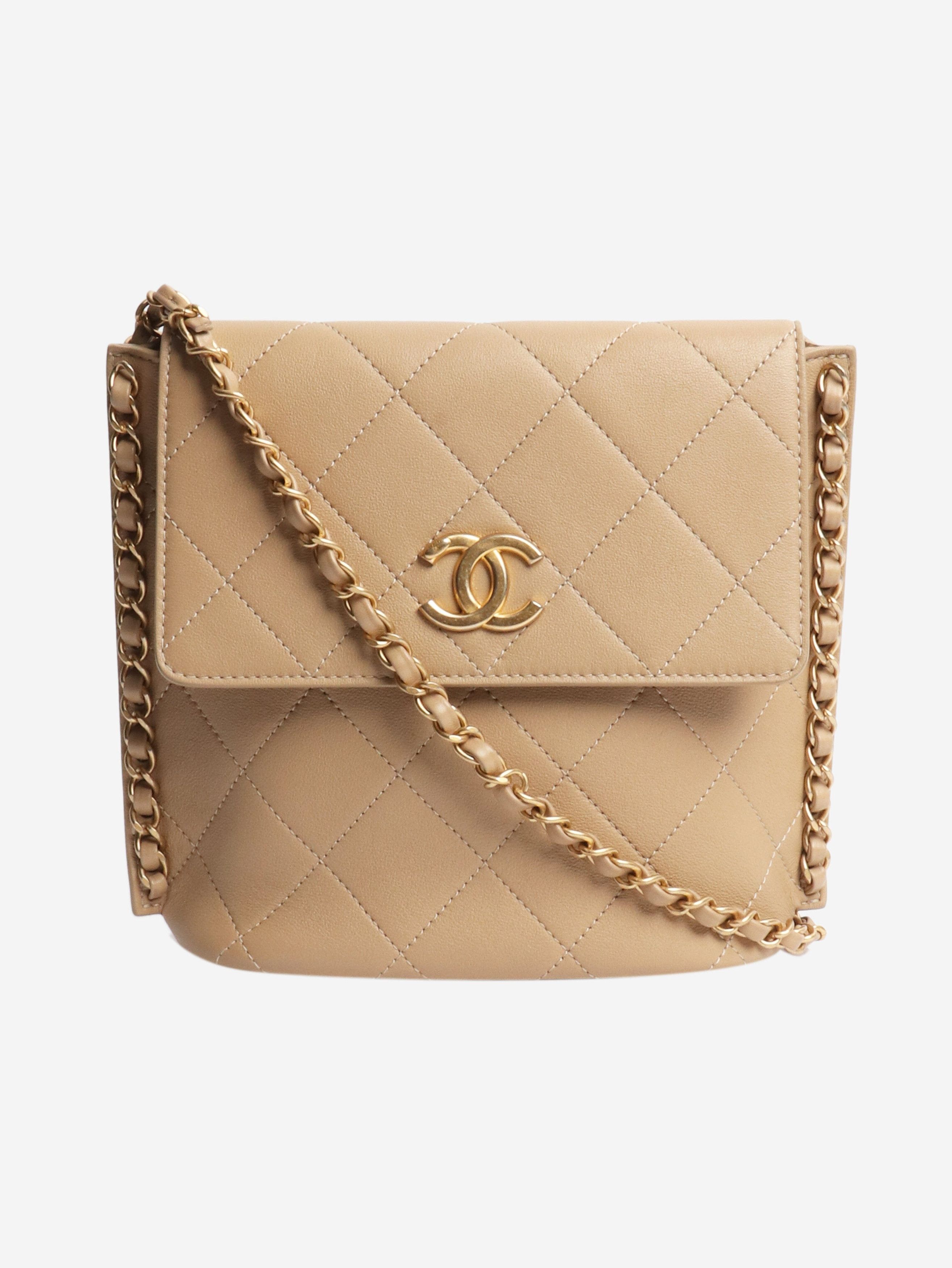 Chanel Beige 2021 lambskin quilted small flap bag Size ONE SIZE - 1 Thumbnail
