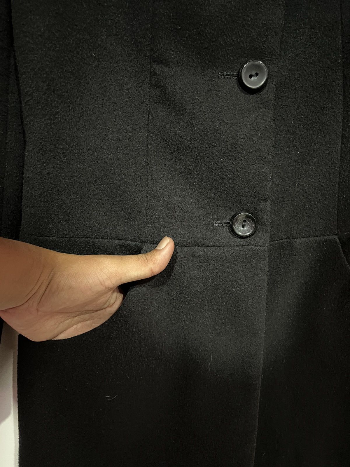 Grailed Style Benetton by UCB italian wool long jacket Size XS / US 0-2 / IT 36-38 - 4 Thumbnail
