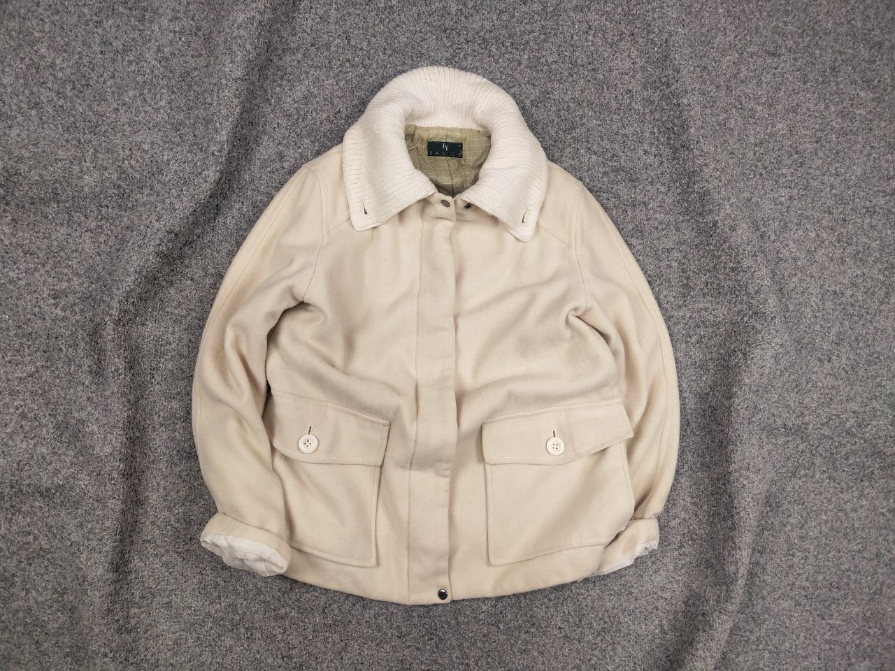 Issey Miyake Vtg 90's IY Basics by Issey Miyake Japan Wool Coat Jacket Size M / US 6-8 / IT 42-44 - 1 Thumbnail