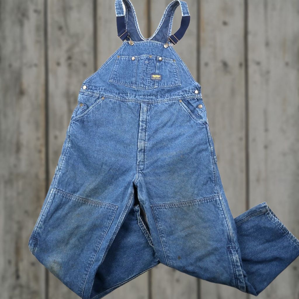 Vintage VINTAGE OshKosh B’Gosh Denim Overalls Mens 38x32 Blue 5-Pocket Denim Insulated USA 80s 90s Size US 38 / EU 54 - 1 Thumbnail