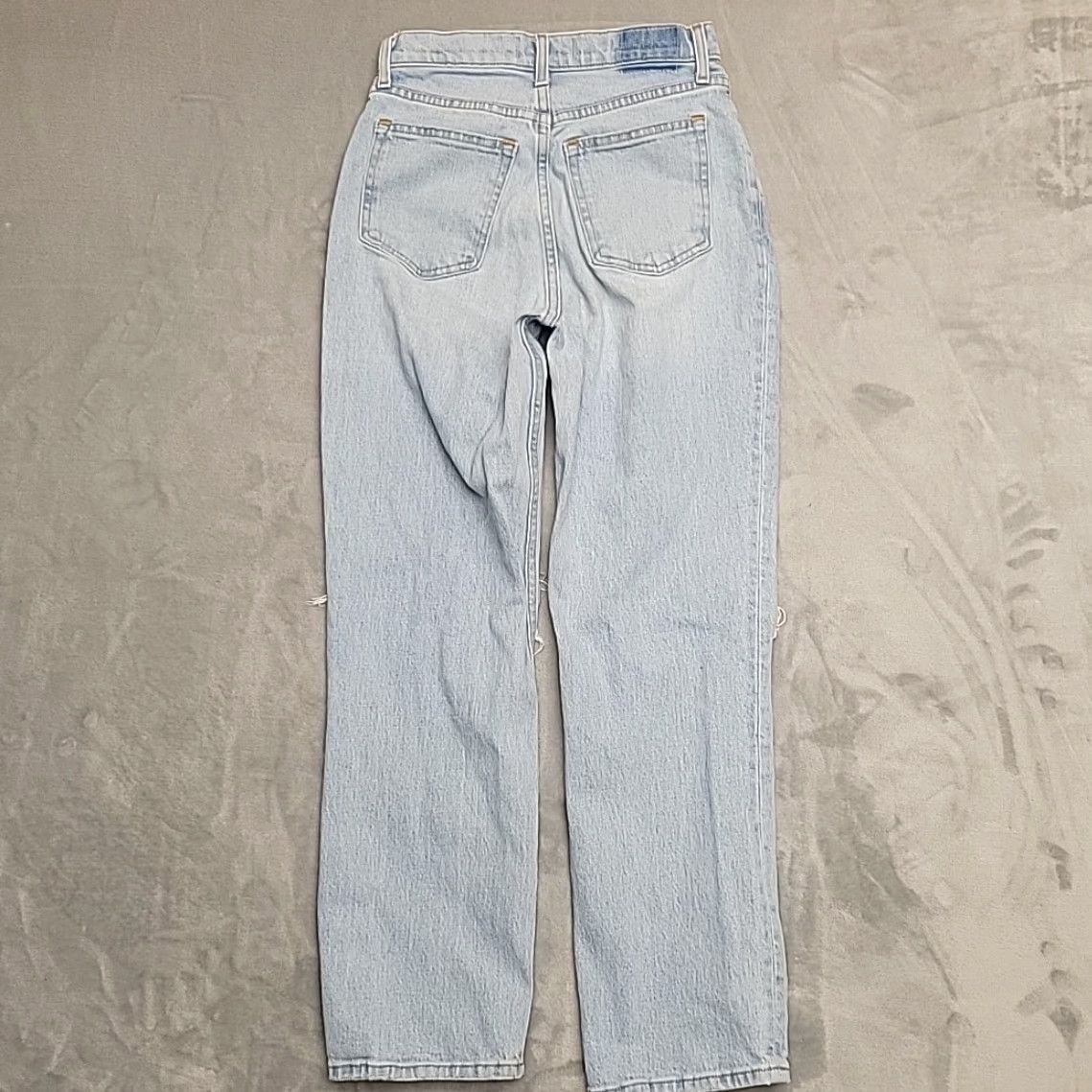 Abercrombie & Fitch VINTAGE Abercrombie & Fitch Jeans Women 27 4s Blue 90s Straight Ultra High Rise 5-Pocket Denim Cotton Blend Zip Womens Size 27" / US 4 / IT 40 - 7 Thumbnail