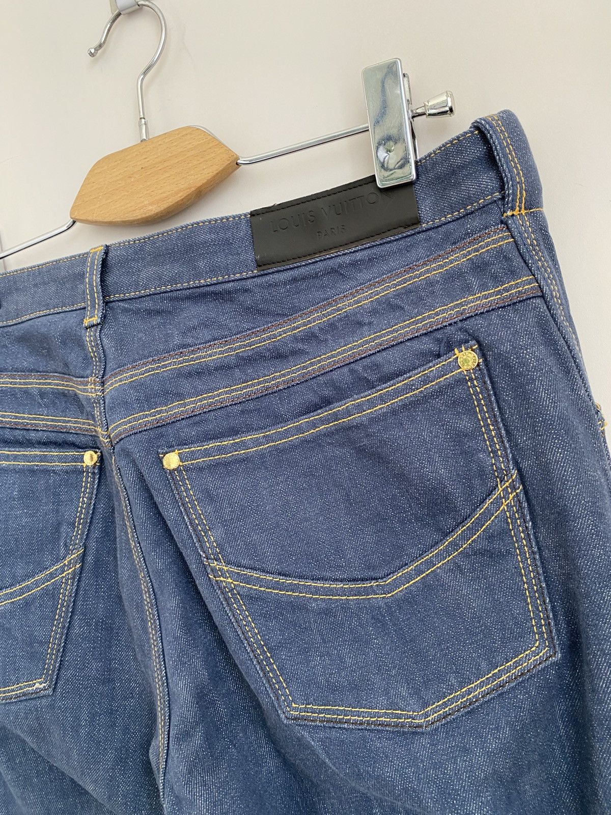 Louis Vuitton Louis Vuitton dark blue men's jeans Size US 33 - 8 Thumbnail