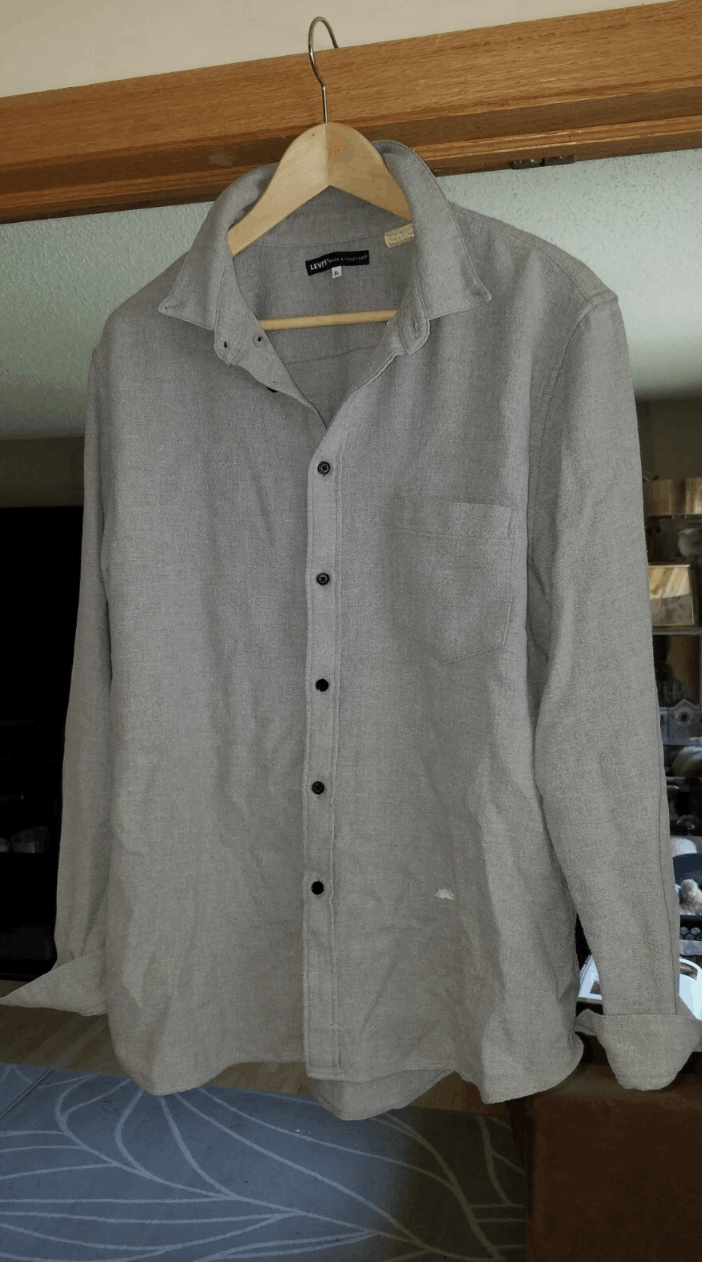 Levi's Made & Crafted Levi's Made and Crafted Grey Button Down in XL/4 Size US XL / EU 56 / 4 - 1 Thumbnail