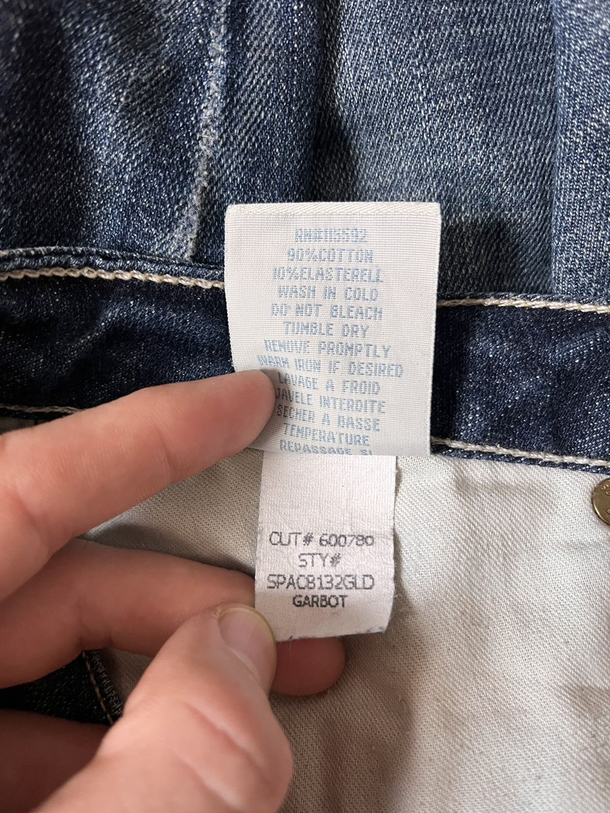 Robins Jeans Vintage Robins Jean Pants Big Logo Jeans Rare Luxury Flared Size 29" - 11 Thumbnail