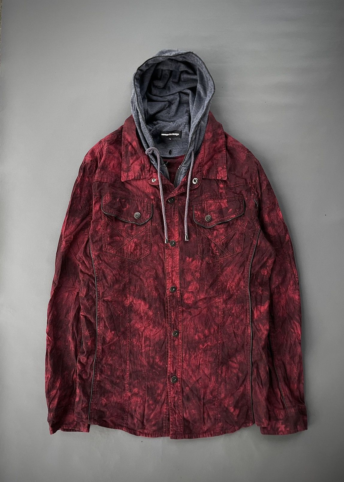 14th Addiction Japanese Semantic Design Double Layer Shirt Ifsix Lgb Style Size US M / EU 48-50 / 2 - 2 Thumbnail
