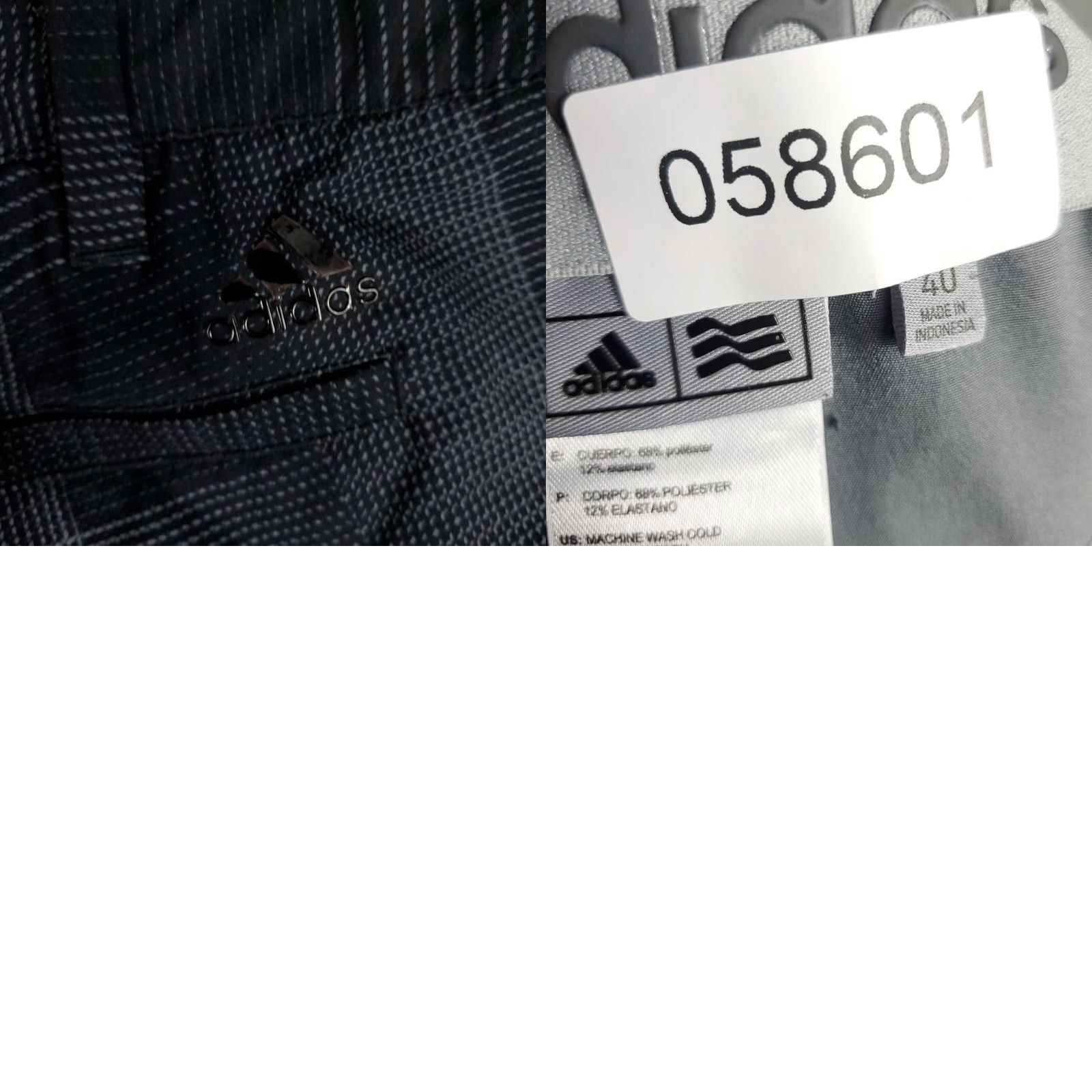 Adidas VINTAGE Adidas Shorts Men Size 40 Black Plaid Chino Casual Golf Flat Front Size US 40 / EU 56 - 8 Thumbnail