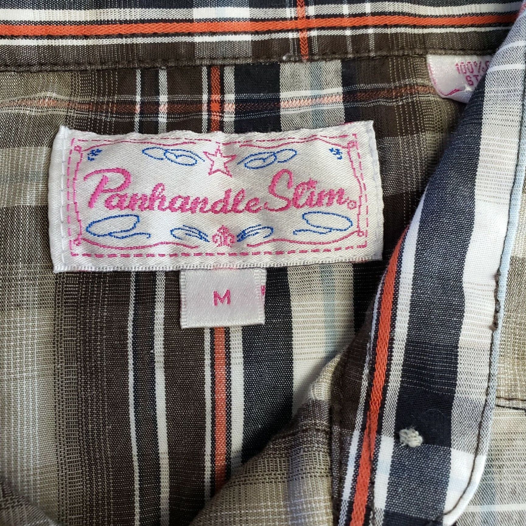 Vintage VINTAGE Panhandle Slim Womens Pearl Snap Shirt Sz Medium Black Brown Plaid Cotton Size M / US 6-8 / IT 42-44 - 5 Thumbnail