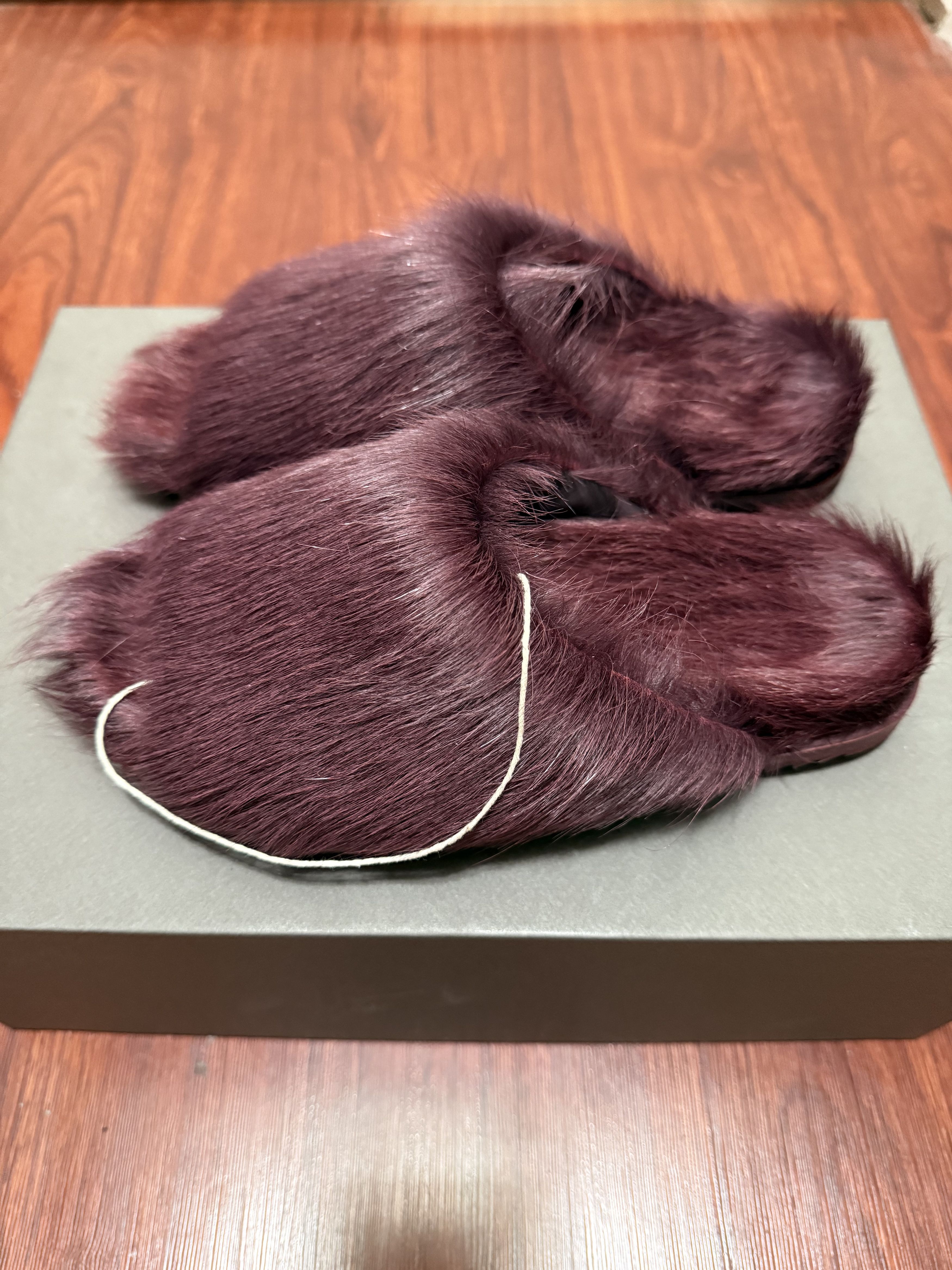 Rick Owens Pony hair slippers Size US 6 / IT 36 - 3 Thumbnail