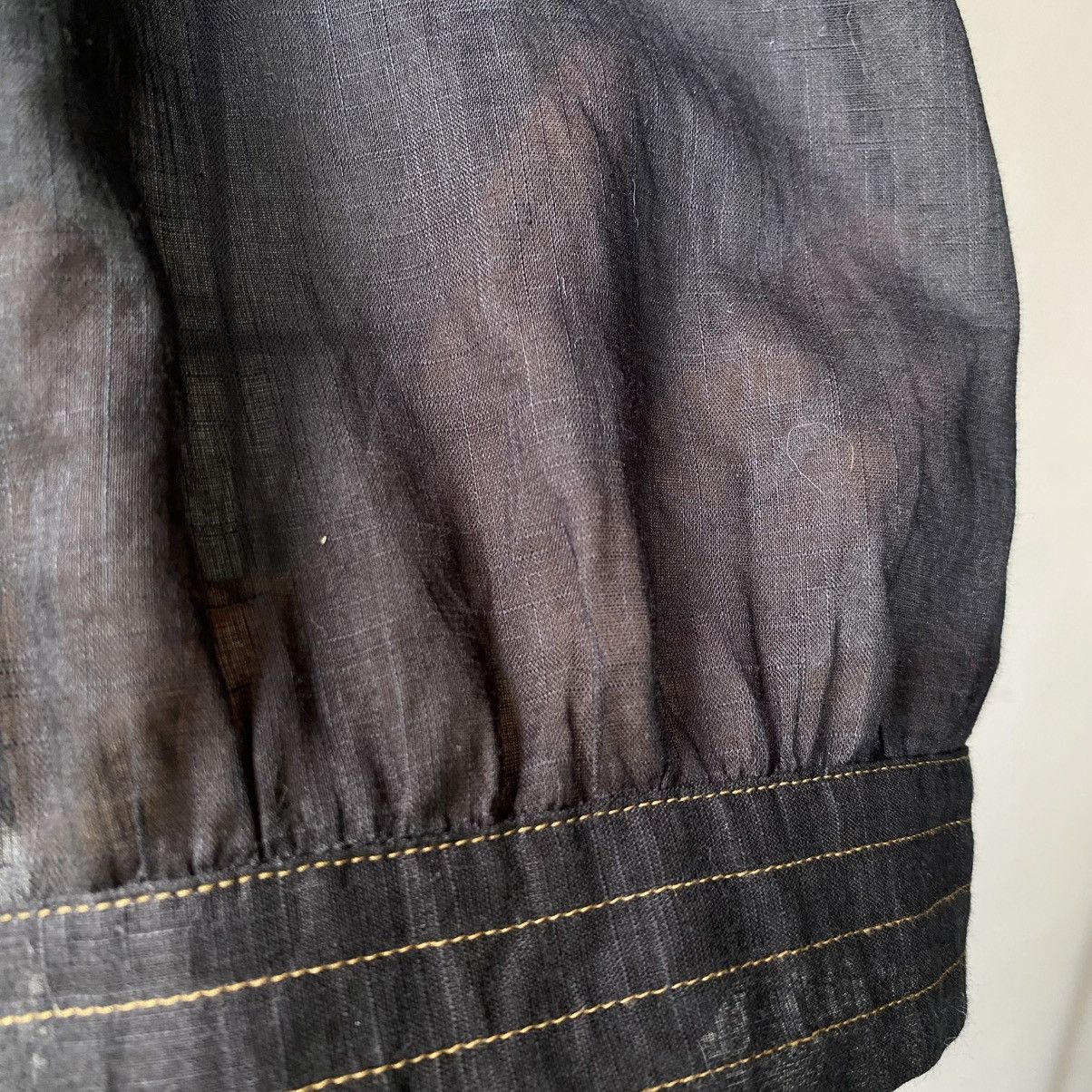 Kenzo Kenzo Black Sleeveless Blouse with Gold Embroidery Size M / US 6-8 / IT 42-44 - 7 Thumbnail