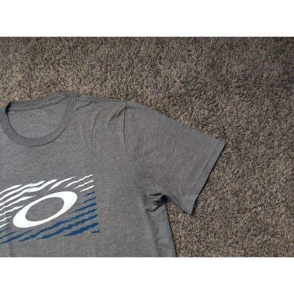 Oakley Oakley Shirt Adult Mens Medium Gray Box Logo Spell Out Short Size US M / EU 48-50 / 2 - 5 Thumbnail