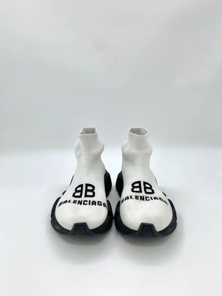Balenciaga Balenciaga logo monogrammed intarsia black and white color- Size US 5 / EU 37 - 3 Thumbnail