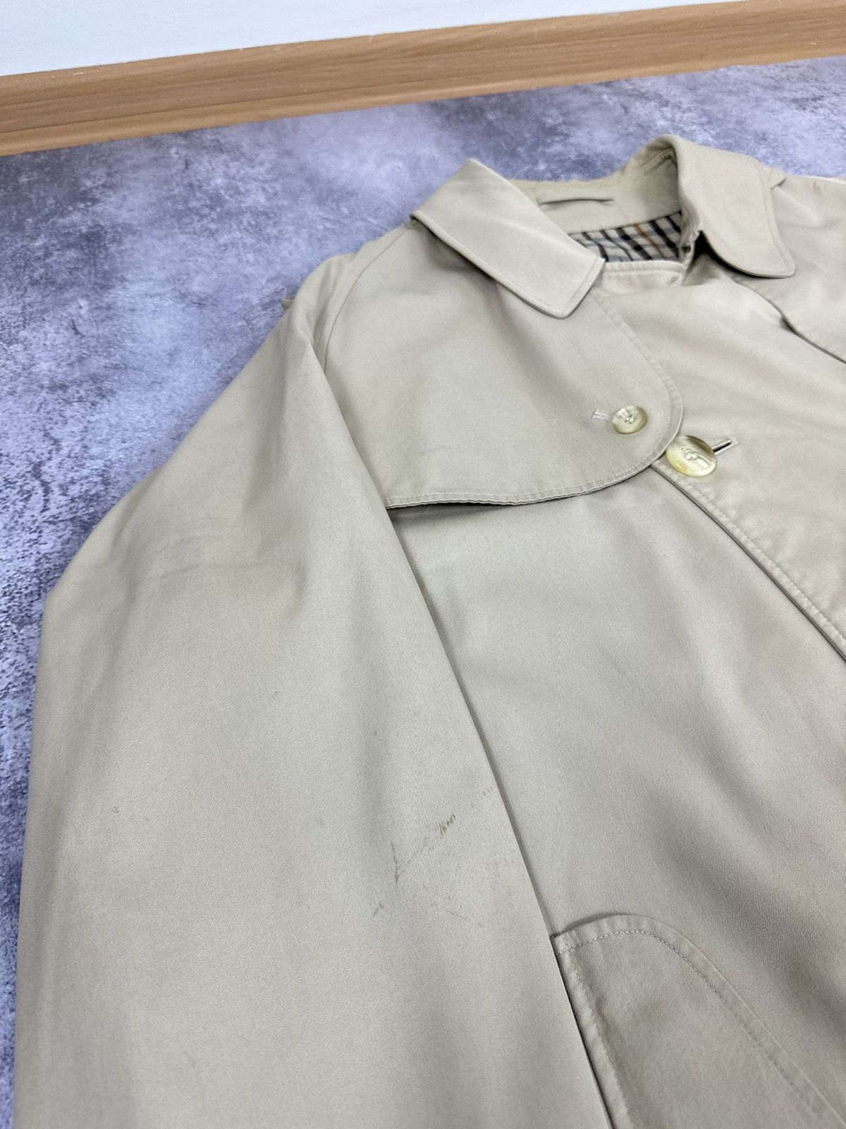 DAKS Vintage Daks London Luxury Nova Check Designer Trench Coat Size US XL / EU 56 / 4 - 8 Thumbnail