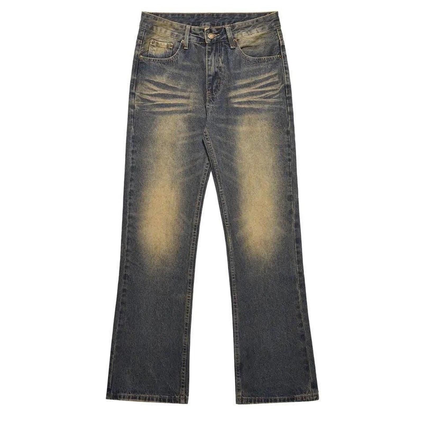 Jean × Vintage Flared Jeans for Men Baggy Wide Leg Street Vintage Size US 32 / EU 48 - 6 Thumbnail