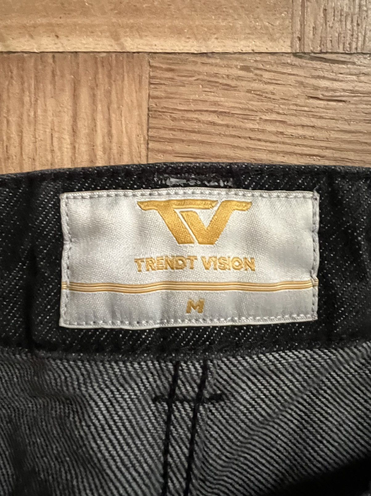 Trendt Vision Black Whisker Denim Jeans Size US 31 - 3 Thumbnail