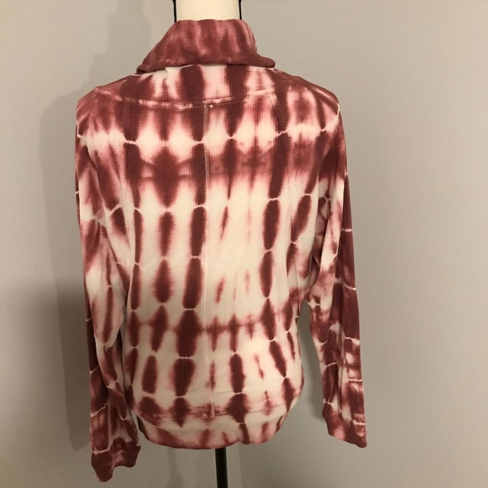 Anthropologie Anthropologie Pilcro Angie Mock Neck Tie Dye L/S Waffle Top Size M / US 6-8 / IT 42-44 - 4 Thumbnail