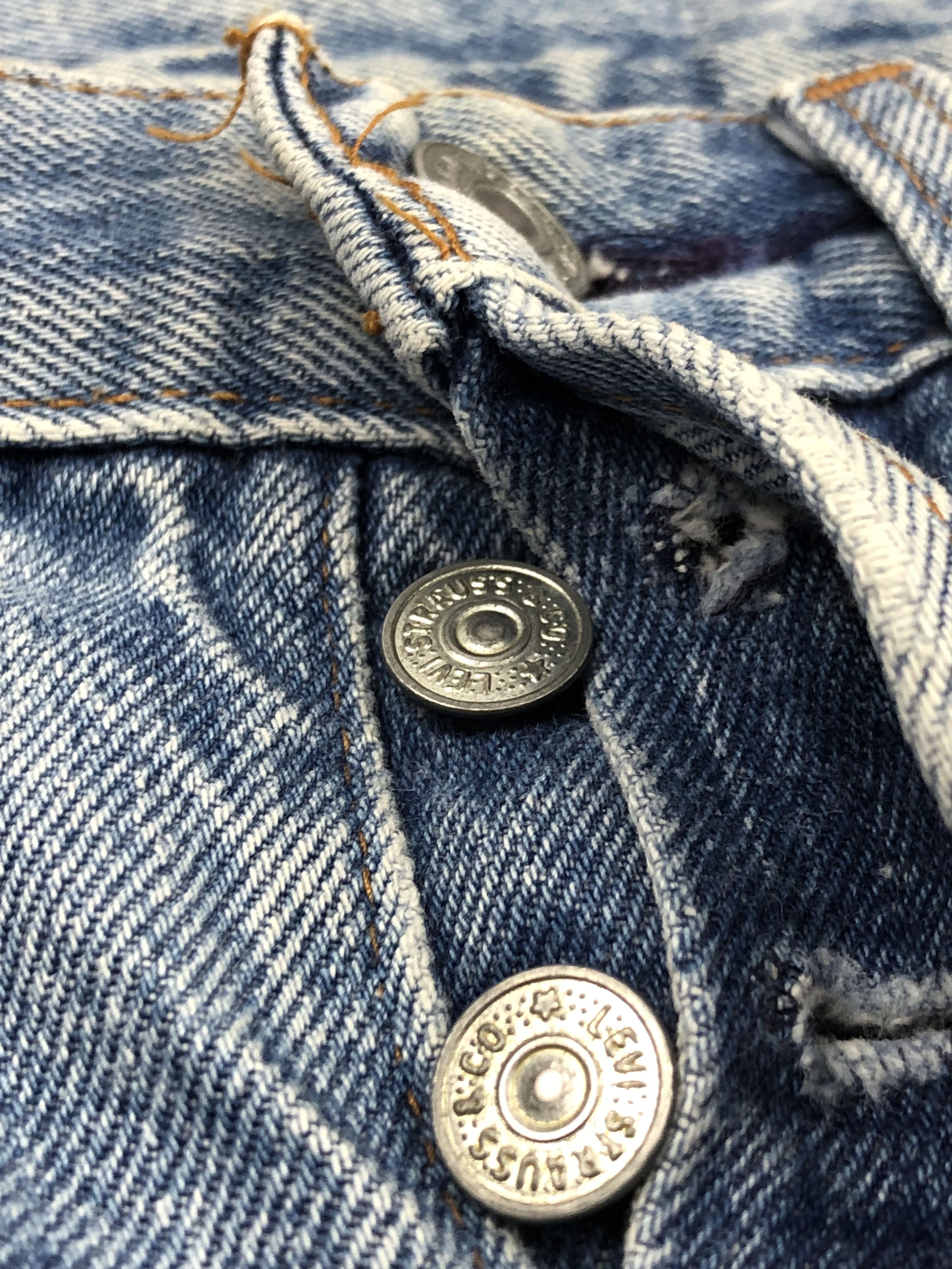Levi's Vintage 80s Levis 501 Faded Blue Jeans DPP0059 Size US 30 / EU 46 - 9 Thumbnail